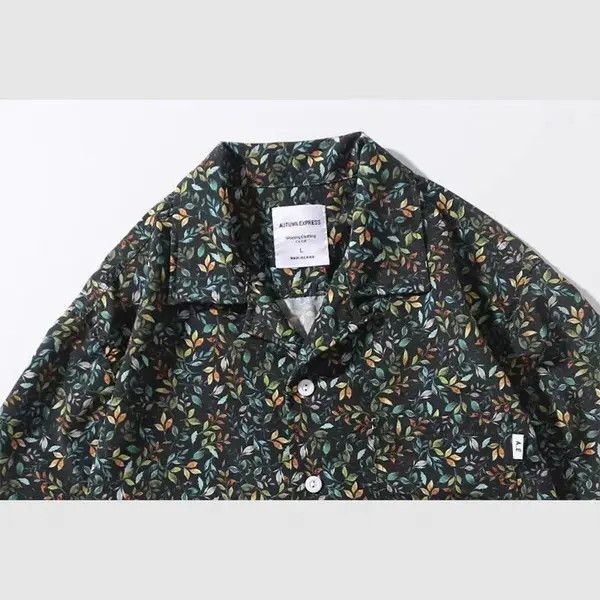 VIBE Summer Fashion Casual Leaf Floral Shirt Size US L / EU 52-54 / 3 - 4 Thumbnail