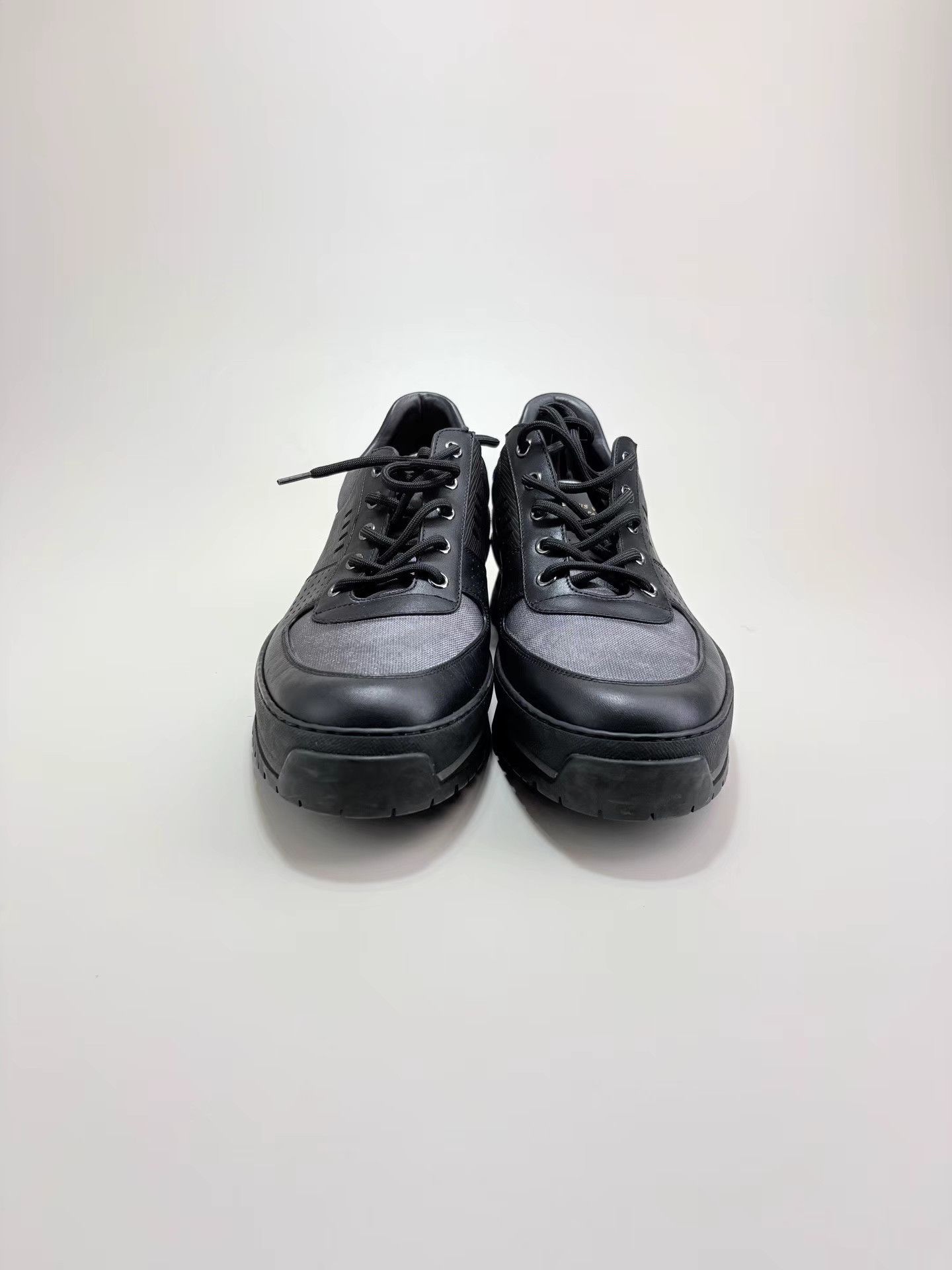 Louis Vuitton LOUIS VUITTON Harlem Black Wave Pattern Casual Shoes K1 Size US 9 / EU 42 - 2 Thumbnail