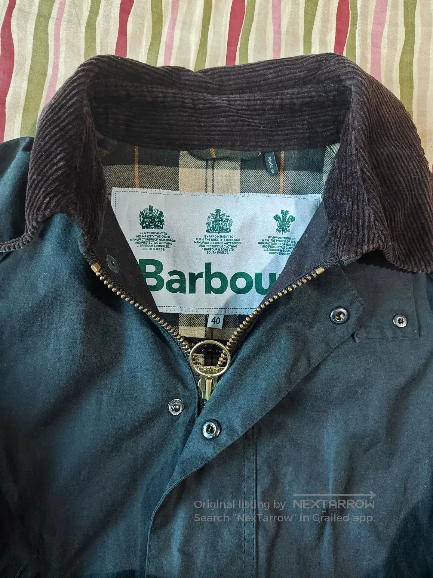 Barbour Barbour Burghley Unisex Waxed Jacket. Size US XXS / EU 40 - 7 Thumbnail