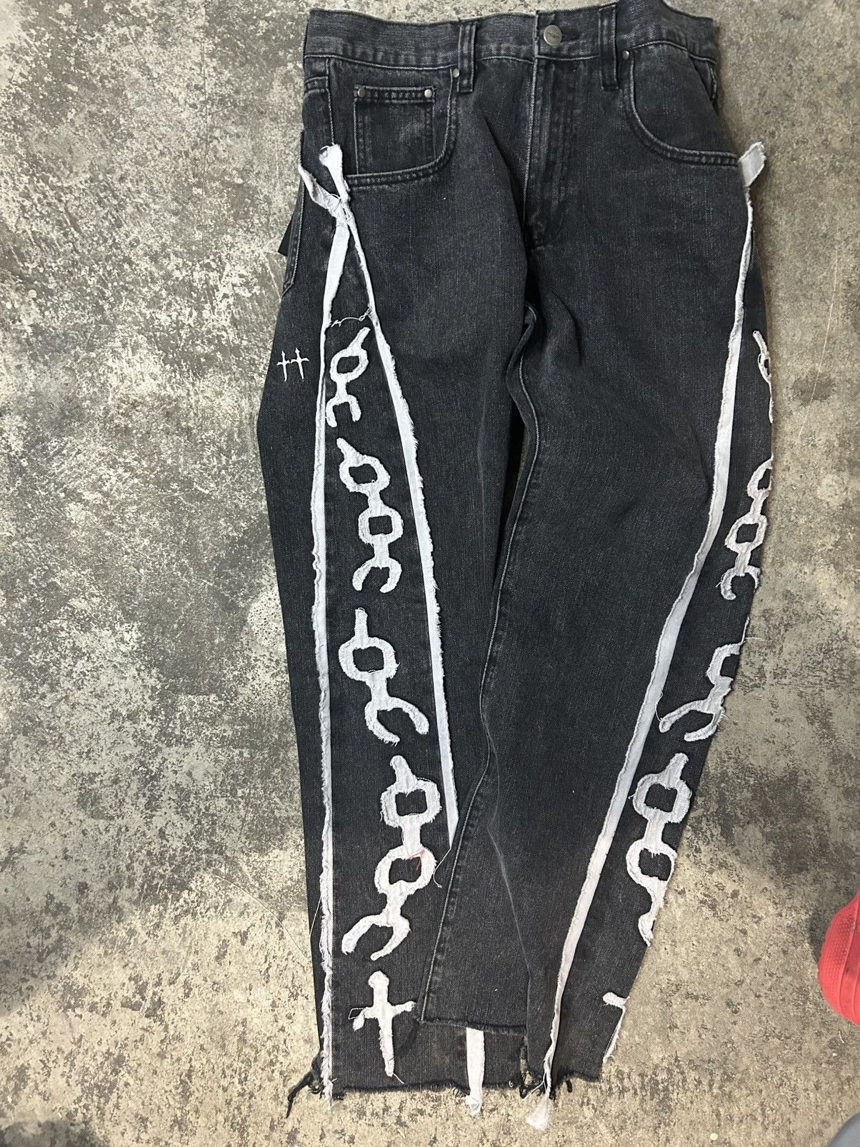 Designer SAINT MORTA FLARE DENIM Size US 30 / EU 46 - 7 Thumbnail