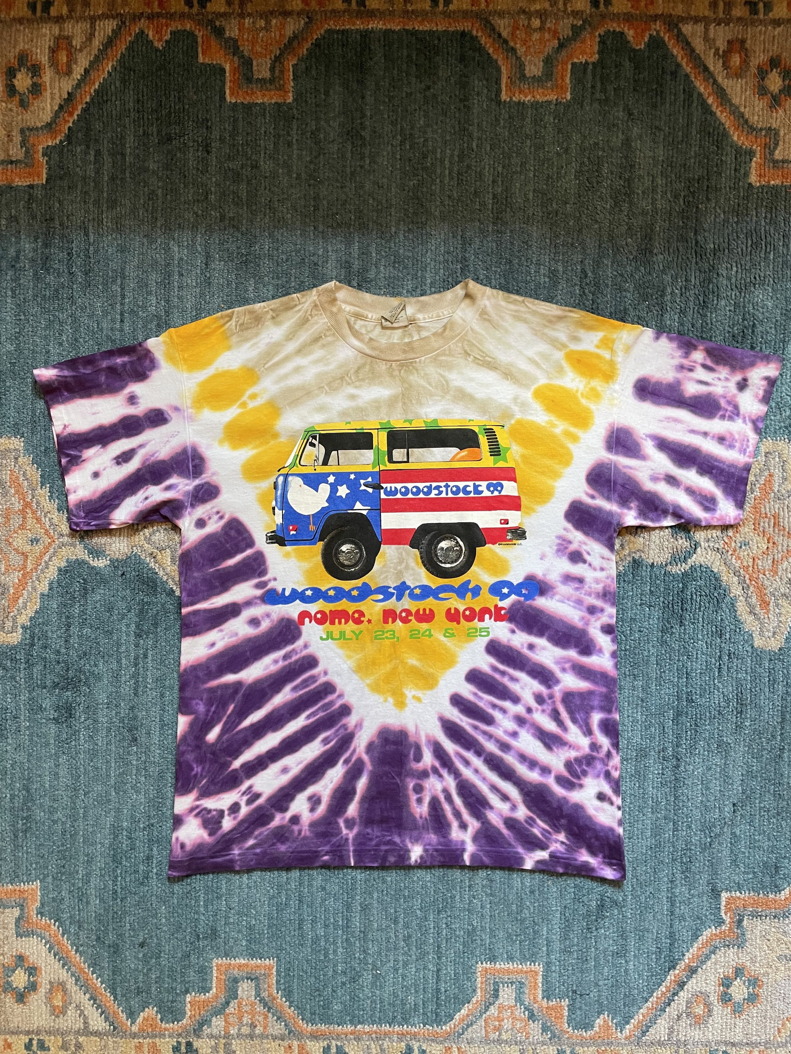 Band Tees × Vintage Vintage Woodstock 99 Shirt Size US XL / EU 56 / 4 - 3 Thumbnail