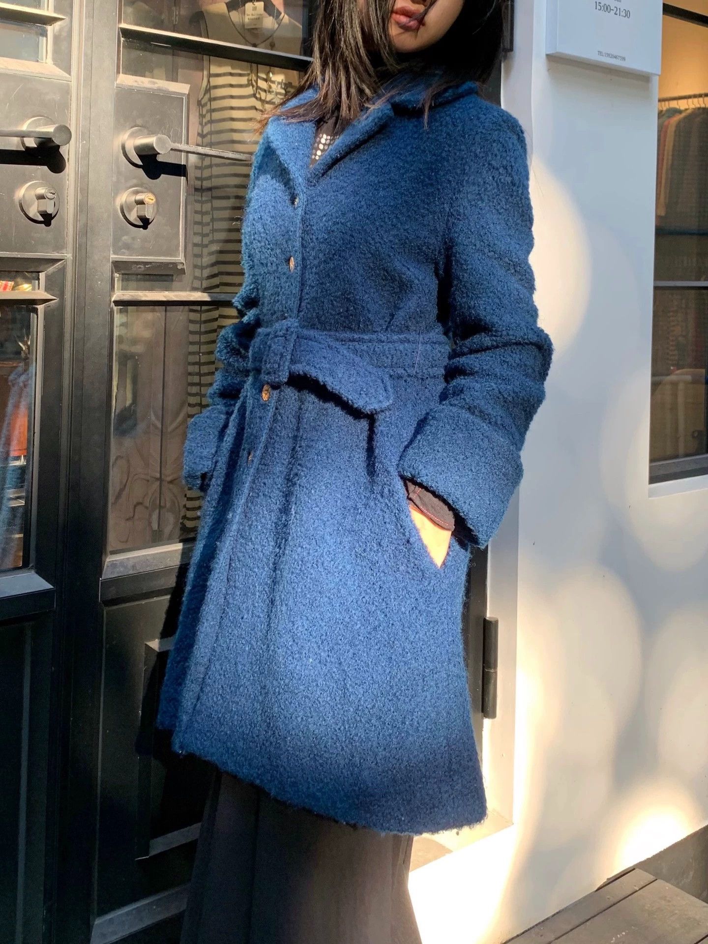 Other Jocomomola Royal Blue Wool Coat Size 40 Size S / US 4 / IT 40 - 2 Thumbnail