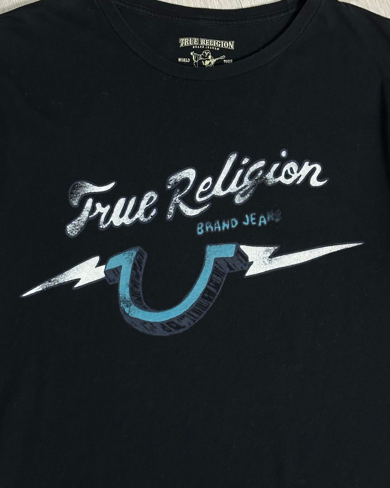 True Religion True Religion Brand Electric Black T-Shirt - Size Medium Size US M / EU 48-50 / 2 - 3 Thumbnail