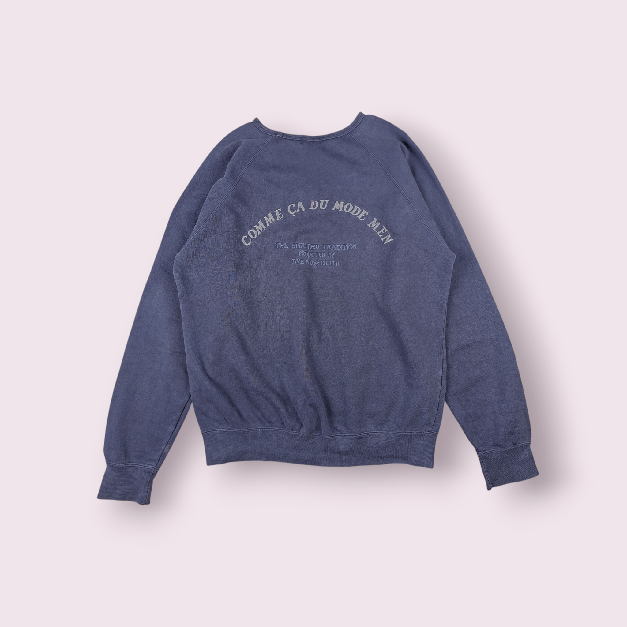 Japanese Brand COMME CA DU MODE MEN Spell Out Embroidery Logo Sweatshirts Size US M / EU 48-50 / 2 - 2 Thumbnail