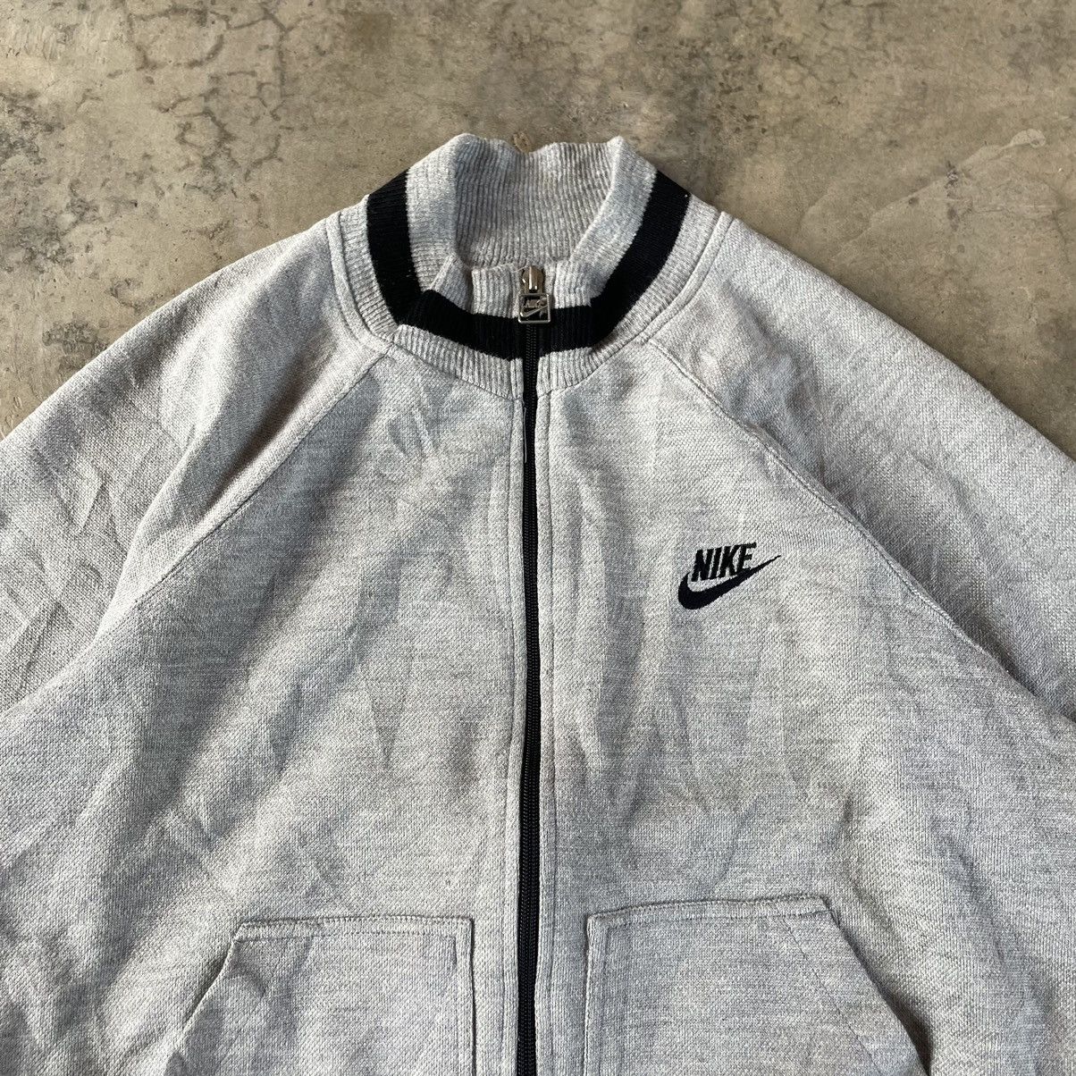 Japanese Brand × Nike × Vintage 🔥🔥Vintage Nike Mini Swoosh Logo Full Zipper Sweater Jacket Size US S / EU 44-46 / 1 - 2 Thumbnail