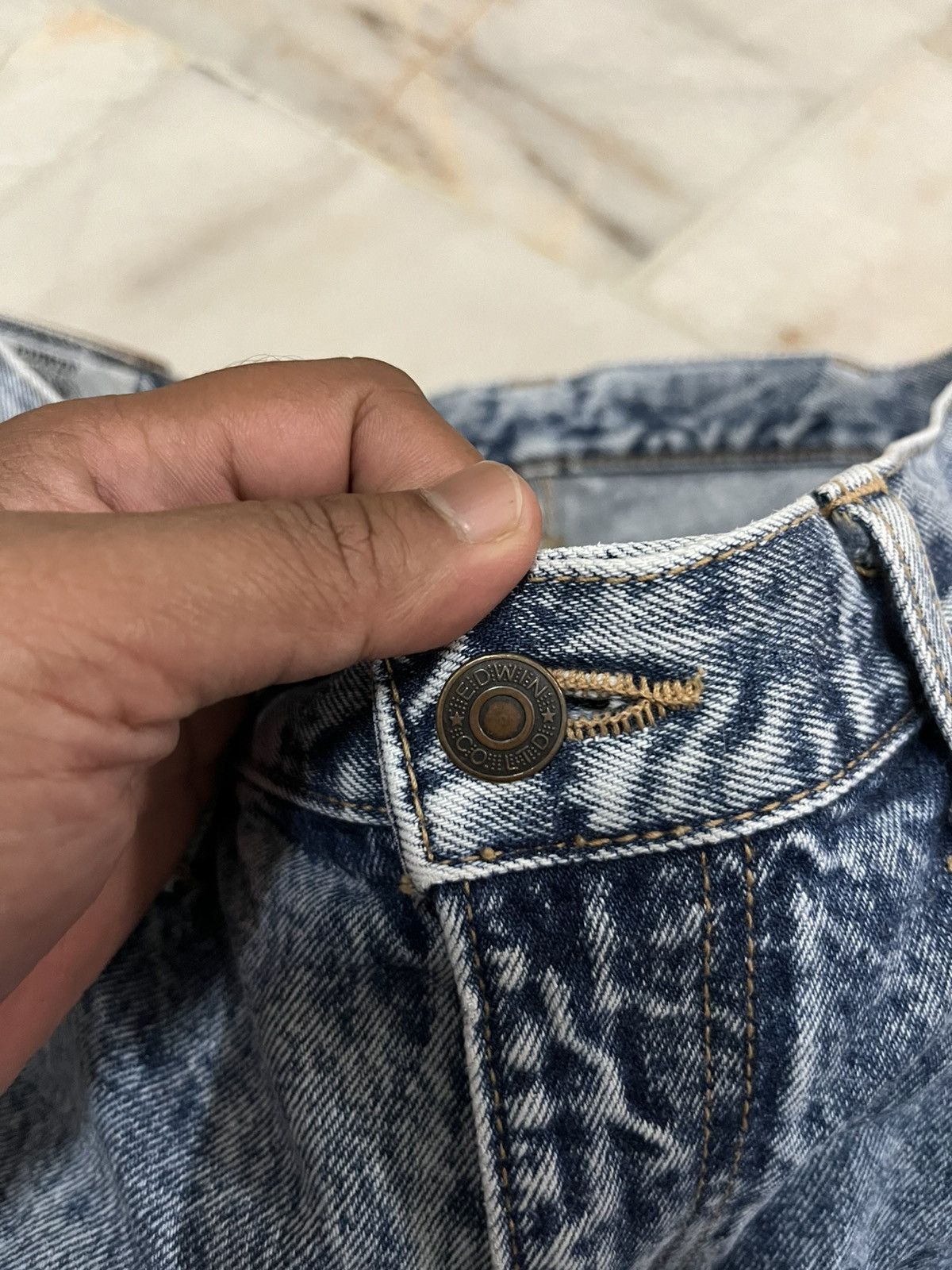 Edwin EDWIN ASID-WASH DENIM JEANS Size US 34 / EU 50 - 6 Thumbnail