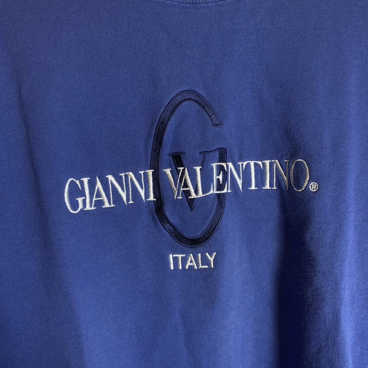 Gianni Valentino OG Gianni Valentino Blue Crewneck Sweatshirts Size US L / EU 52-54 / 3 - 5 Thumbnail