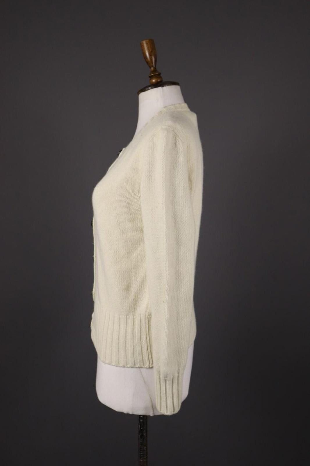 Iris von Arnim Iris Von Arnim Beige Wool Knit Cardigan Sweater Size M Size M / US 6-8 / IT 42-44 - 5 Thumbnail