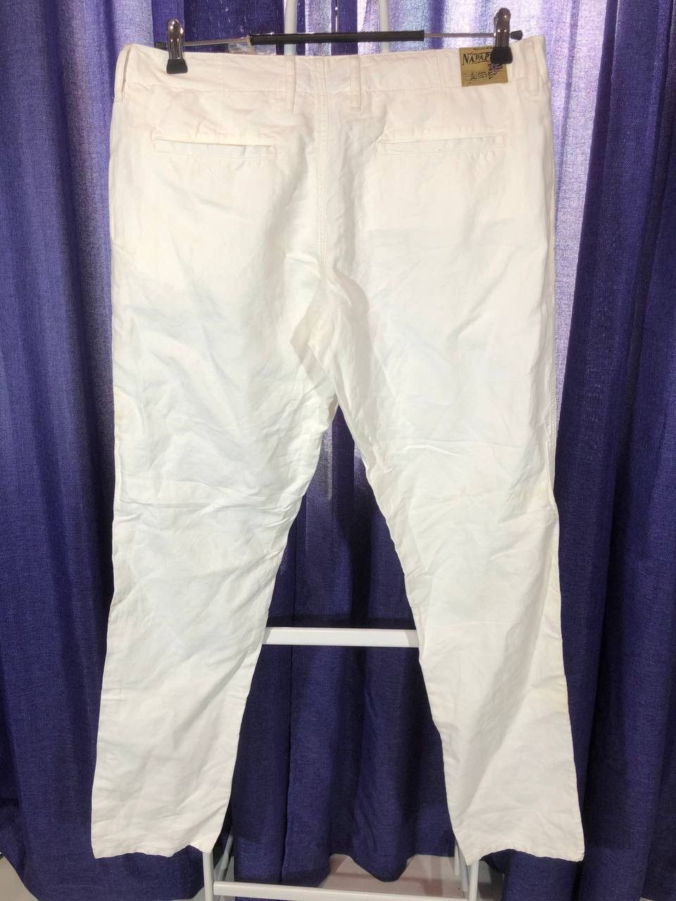 Napapijri × Vintage Napapijri White Chinos Pants Vintage Size US 38 / EU 54 - 2 Thumbnail
