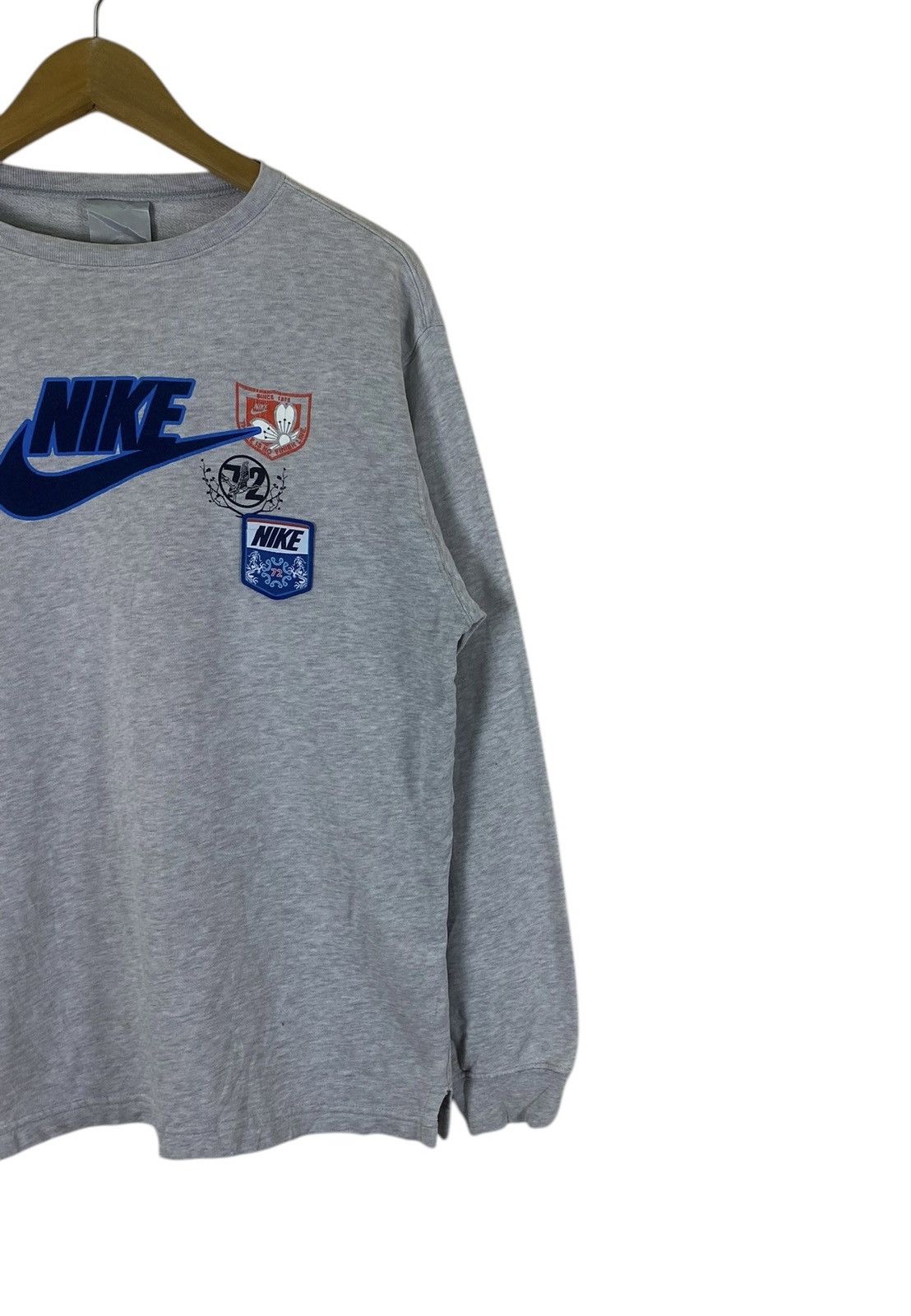 Nike × Vintage Vintage Nike Big Spellout Sweatshirt Size US L / EU 52-54 / 3 - 2 Thumbnail