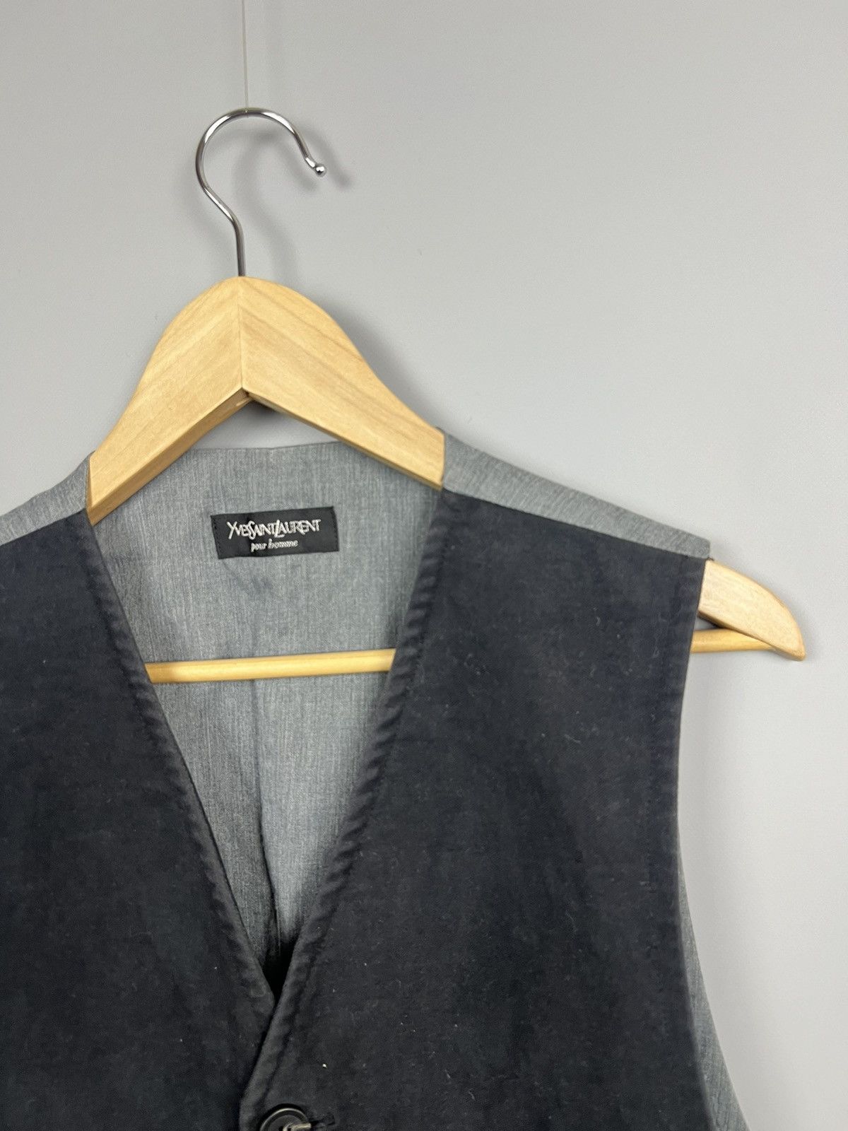 Yves Saint Laurent Vintage Yves Saint Laurent Suit Vest Black Rare Size 48L - 5 Thumbnail