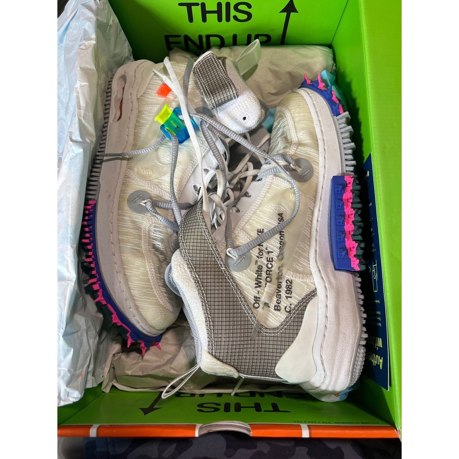 Nike × Off-White Nike Off-White X Air Force 1 Mid 'White' Men's size 7.5 Size US 7.5 / EU 40-41 - 1 Thumbnail
