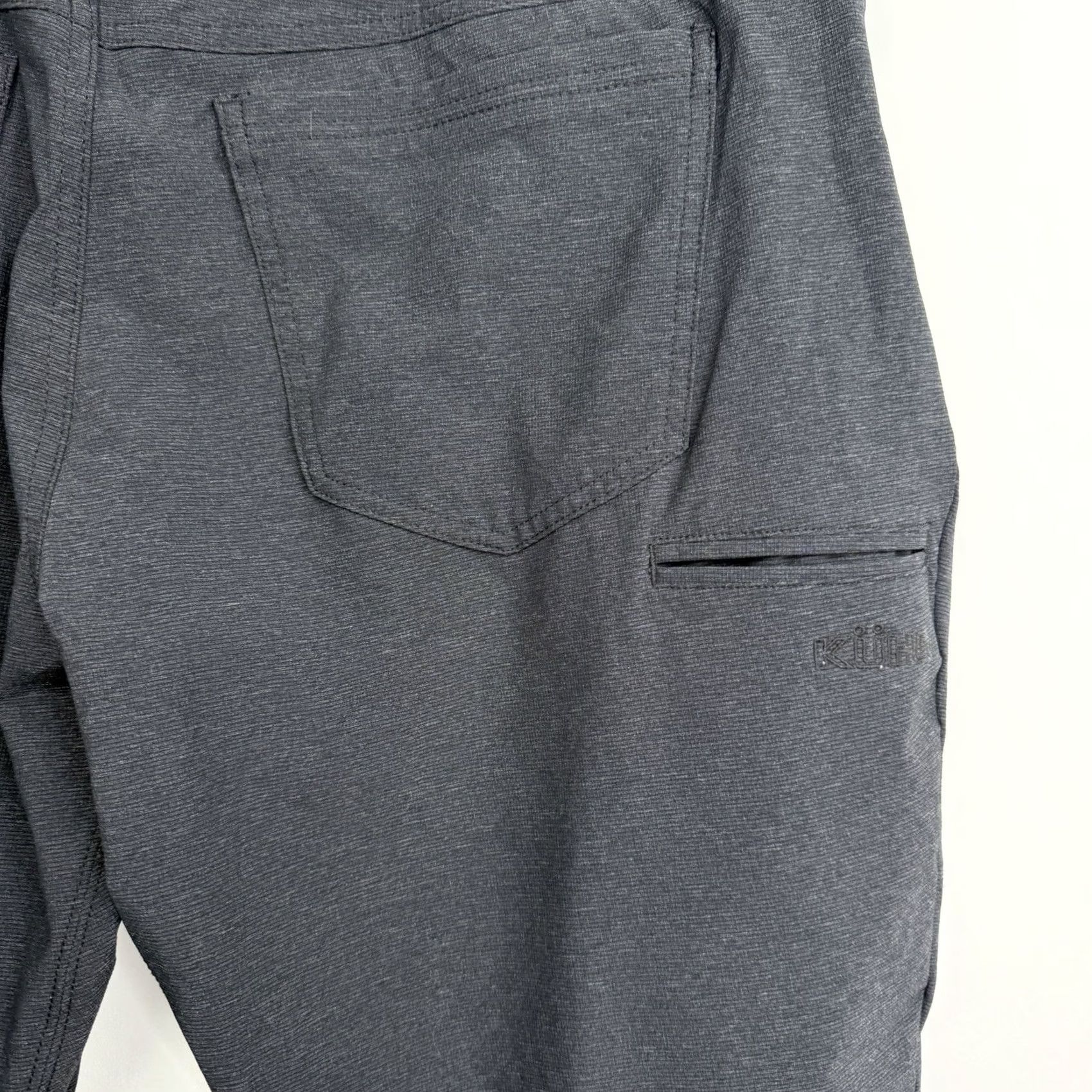 Vintage Kuhl Pants Mens 38 Gray Ultra Lightweight Stretch Chino Regular Straight 5-Pocket Zip Button Vintage: No Size US 38 / EU 54 - 7 Thumbnail