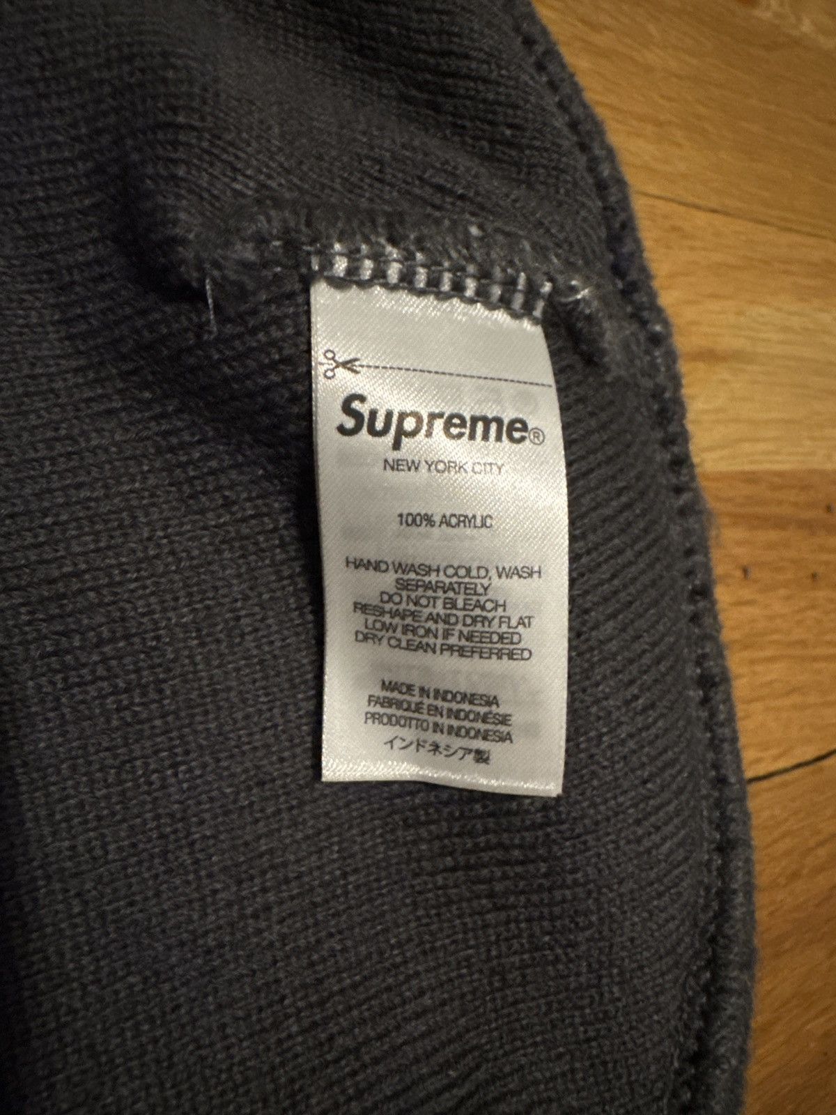 Supreme Supreme Big Logo Black Camo Beanie Size ONE SIZE - 3 Thumbnail