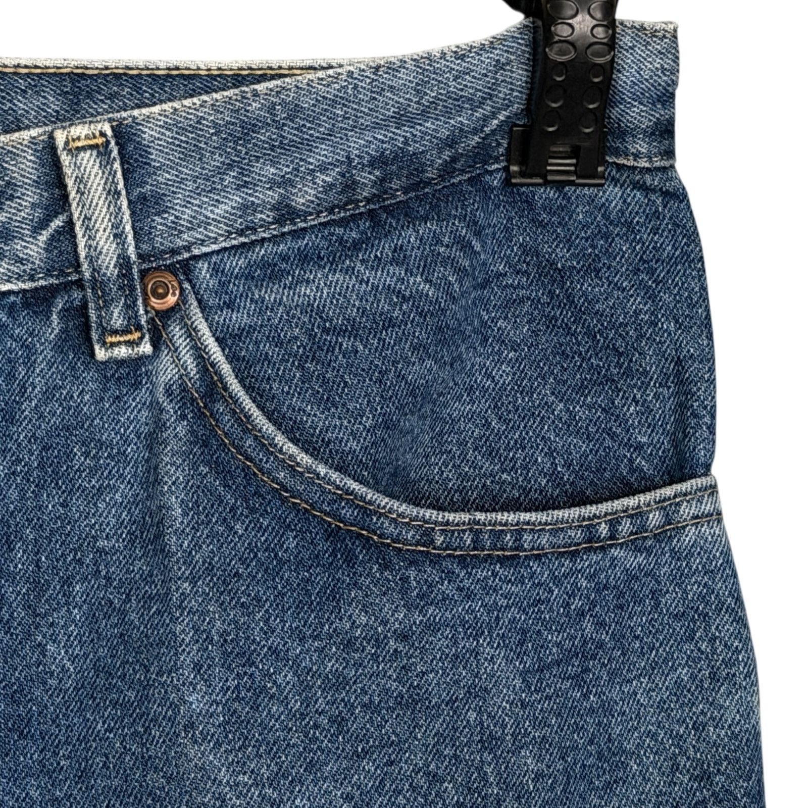 Lee Vintage 90s Lee Men's 32x32* Hemmed Straight Leg Blue Jeans Size US 32 / EU 48 - 5 Thumbnail