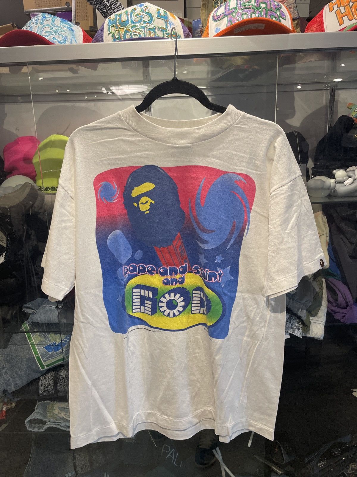Bape × Saint Michael Saint Michael Bape God T-Shirt SS25 Size US S / EU 44-46 / 1 - 1 Thumbnail