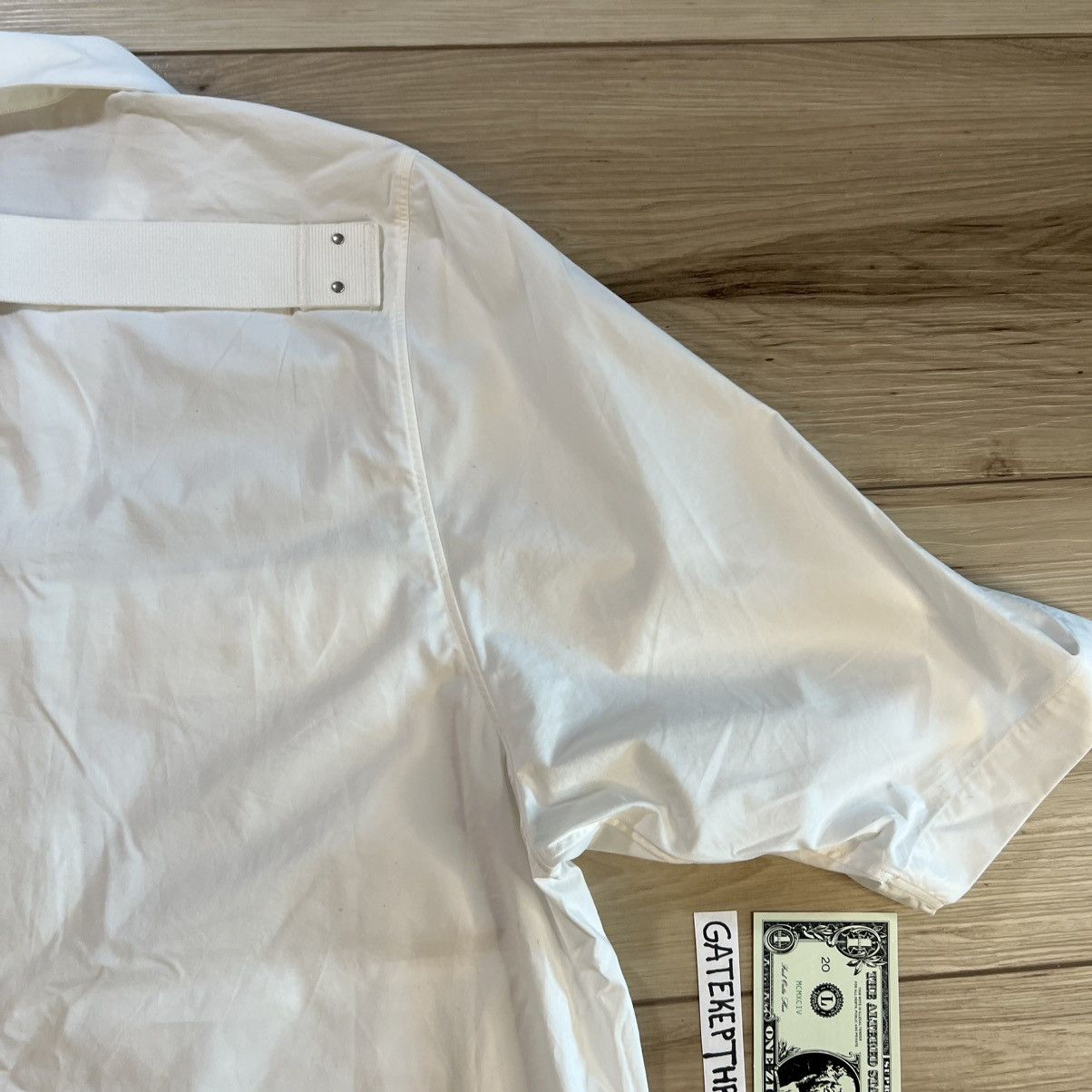 Rick Owens Rick Owens Lido SS23 Magnum Button Down White Short Sleeve Size US M / EU 48-50 / 2 - 18 Thumbnail