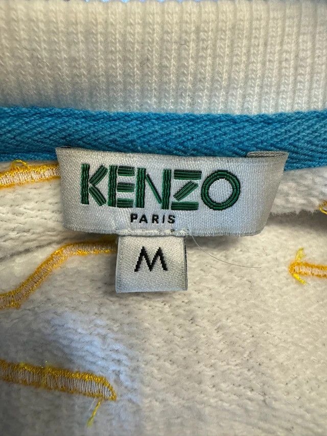 Kenzo Kenzo Geo Tiger Crewneck White Size US M / EU 48-50 / 2 - 2 Thumbnail