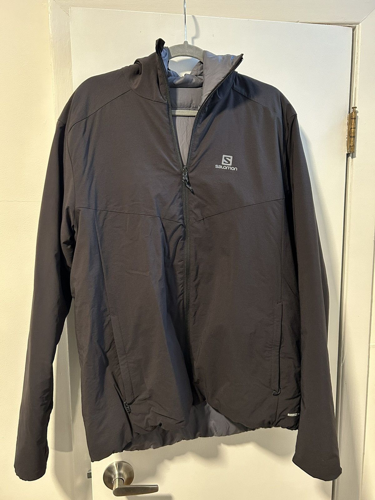 image of Salomon Reversible Tech Jacket Black/grey Xl, Men's