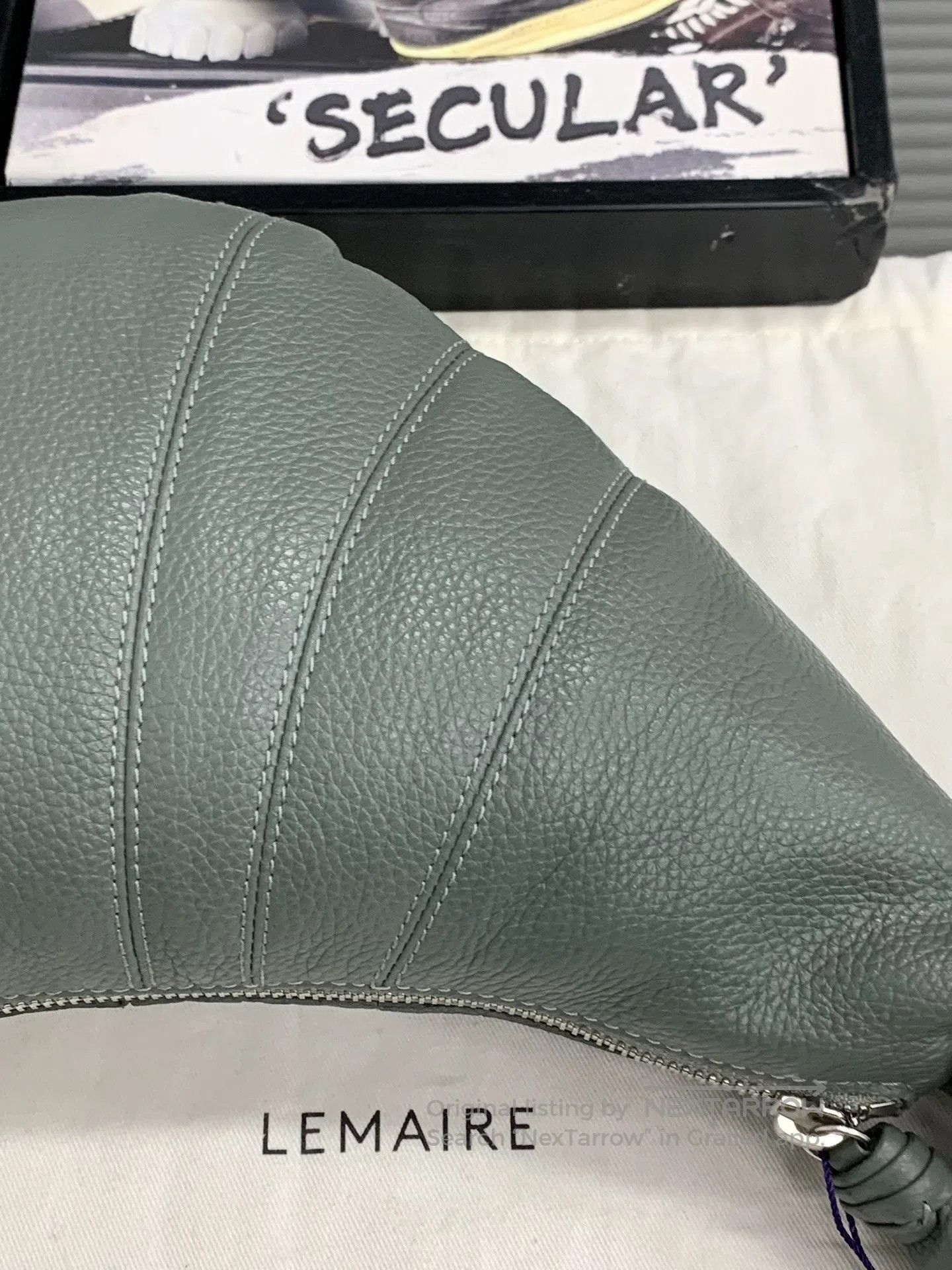 Lemaire Lemaire Small Clay Green Croissant Bag. Size ONE SIZE - 7 Thumbnail