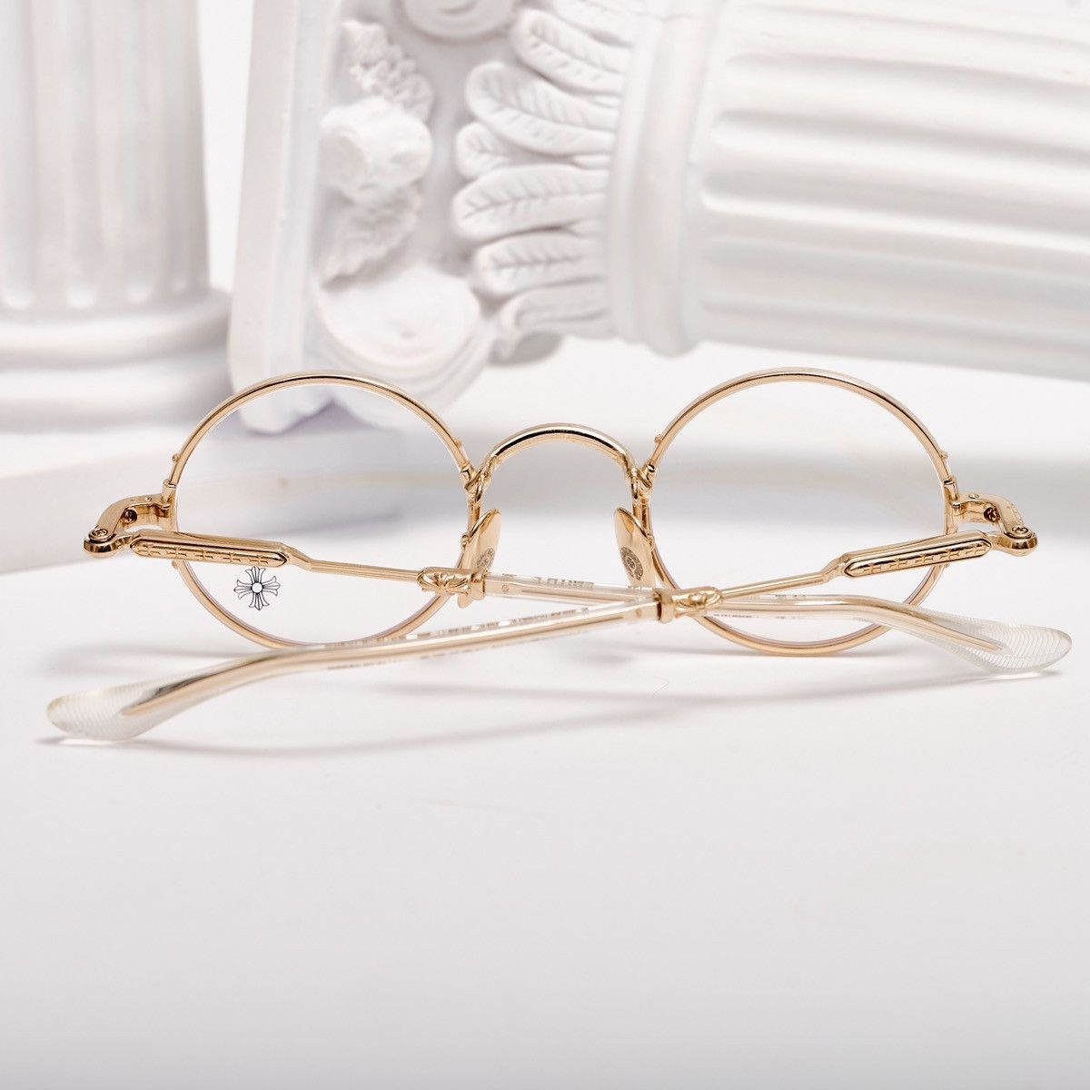 Chrome Hearts CHROME HEARTS EDITH F CRYSTAL /GOLD PLATED GLASSES Size ONE SIZE - 7 Thumbnail