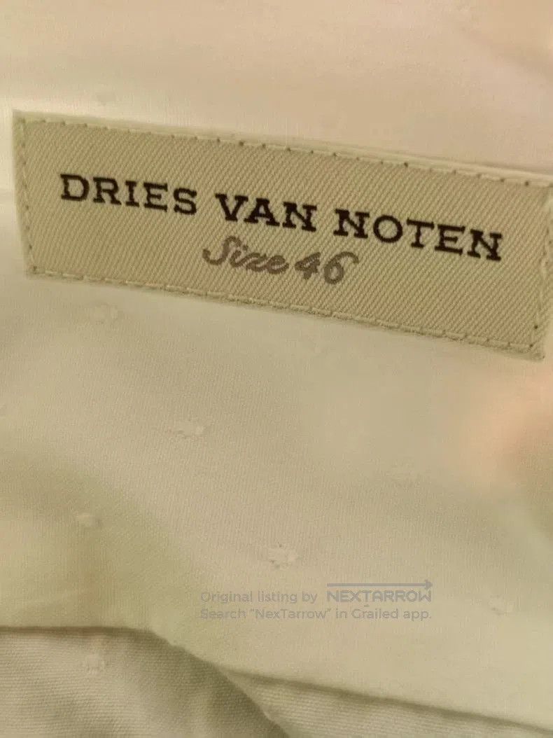 Dries Van Noten Dries Van Noten Men's White Shirt. Size US M / EU 48-50 / 2 - 4 Thumbnail