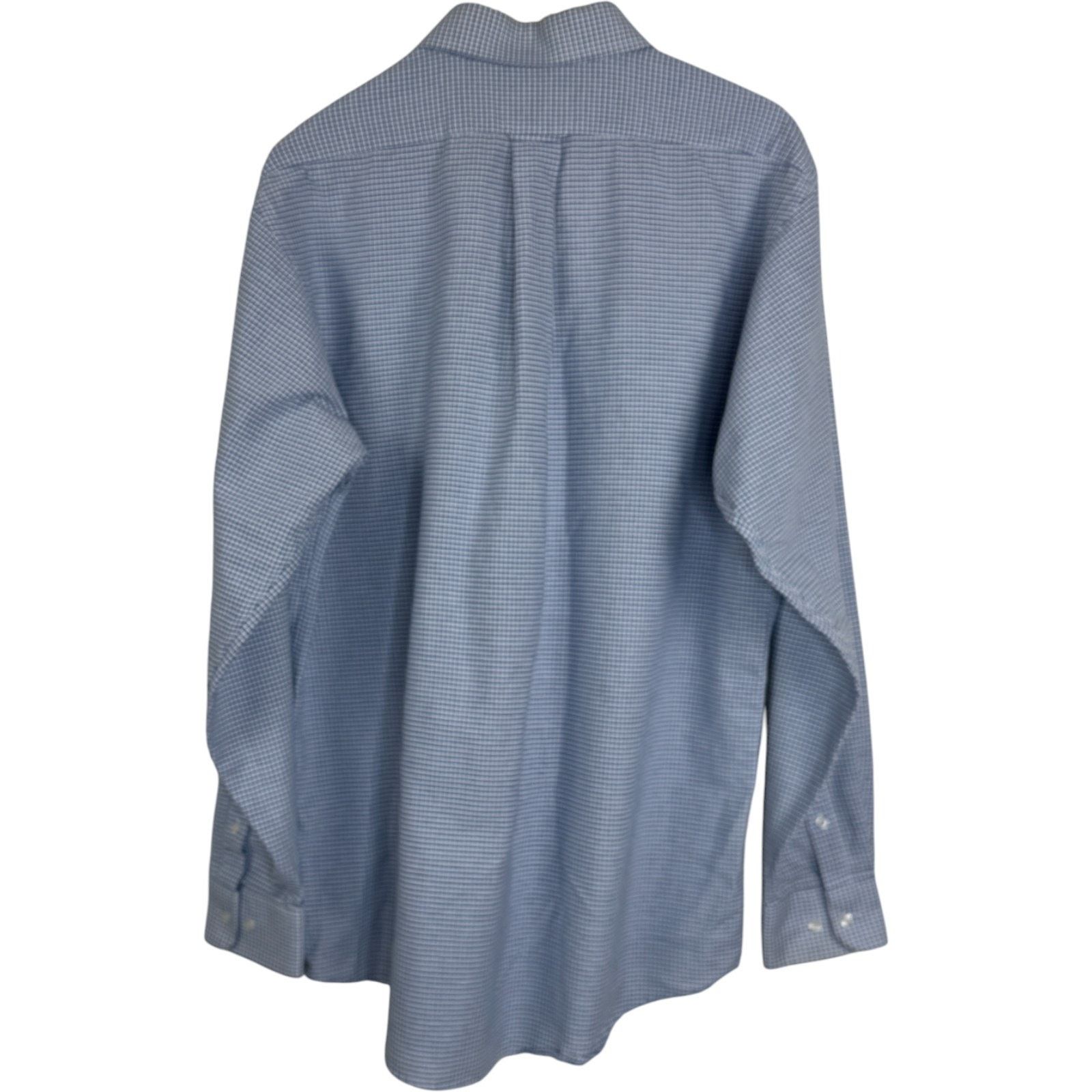 Other Claybrooke Wrinkle Free Button Up Shirt 16 34/35 Blue Check Size US L / EU 52-54 / 3 - 15 Thumbnail