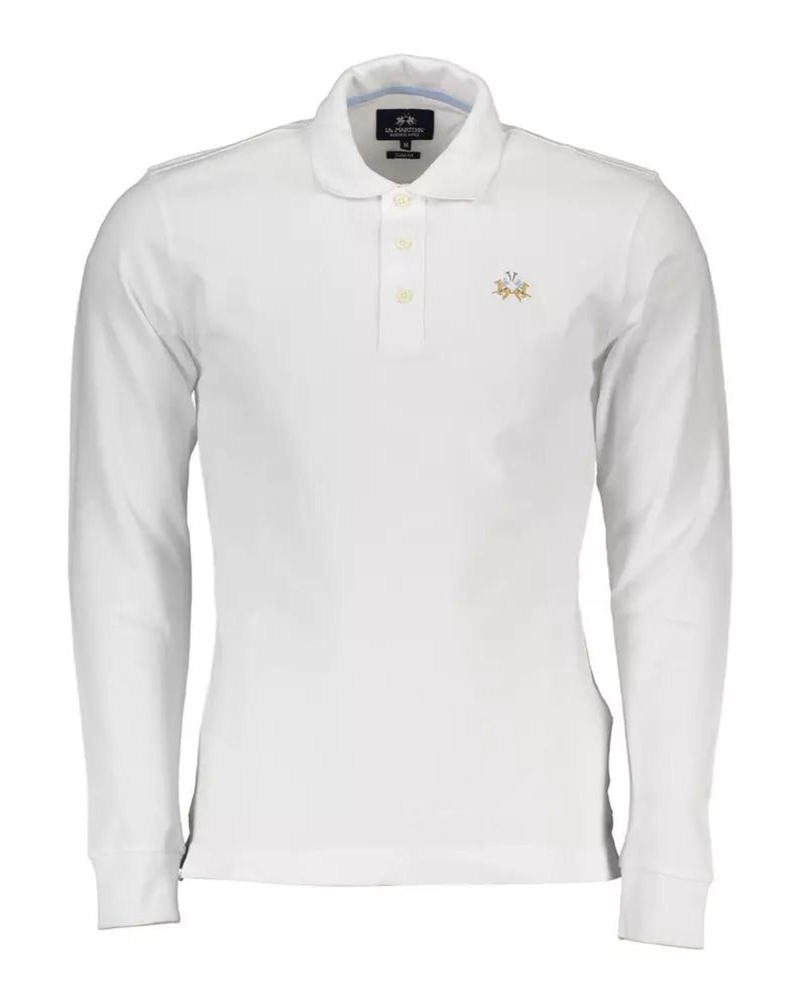 La Martina Rosso Cotton Men Polo Shirt main image 1