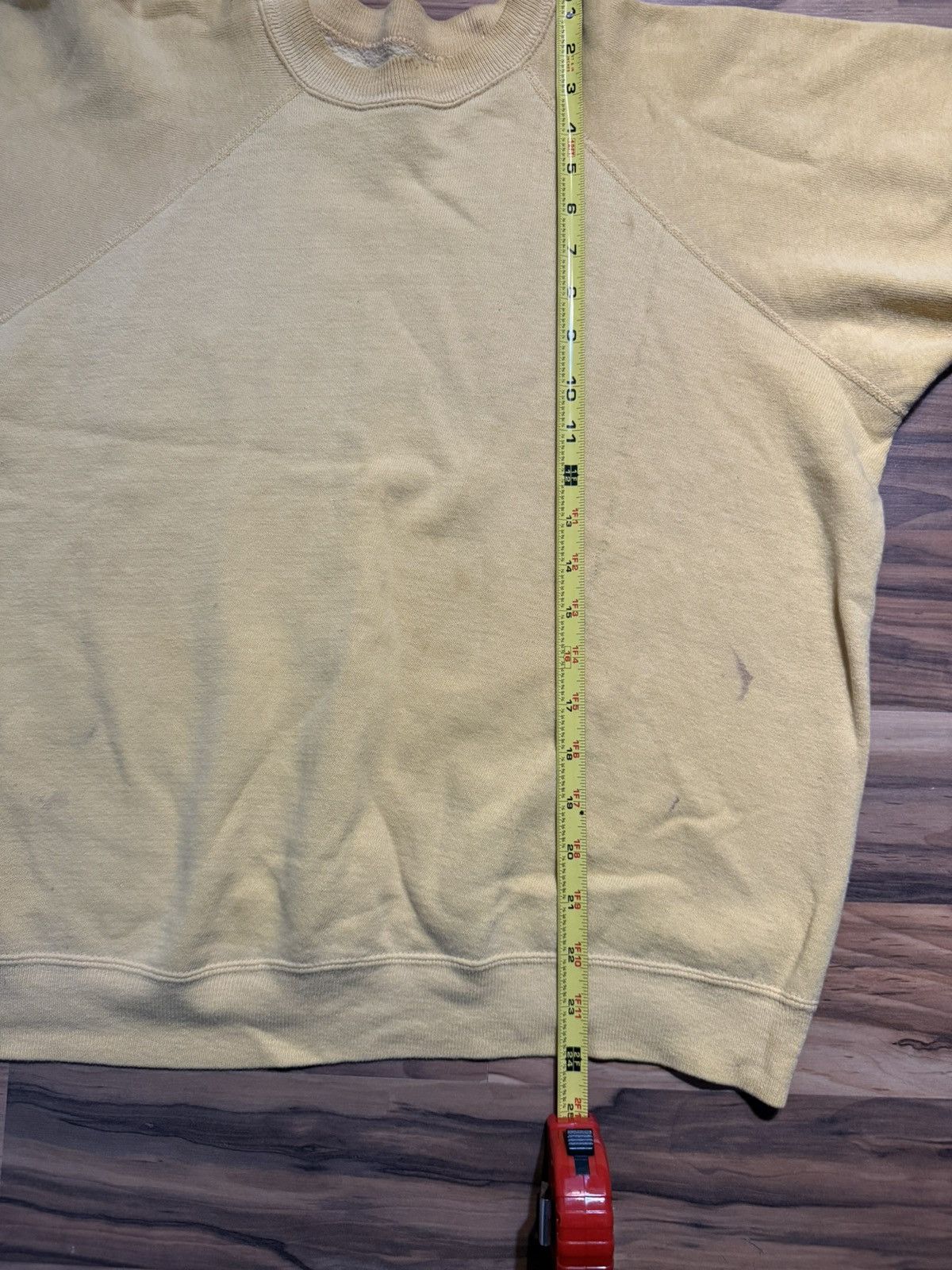 Vintage True vintage faded yellow short sleeve sweat 60s / 70s vtg Size US M / EU 48-50 / 2 - 6 Thumbnail