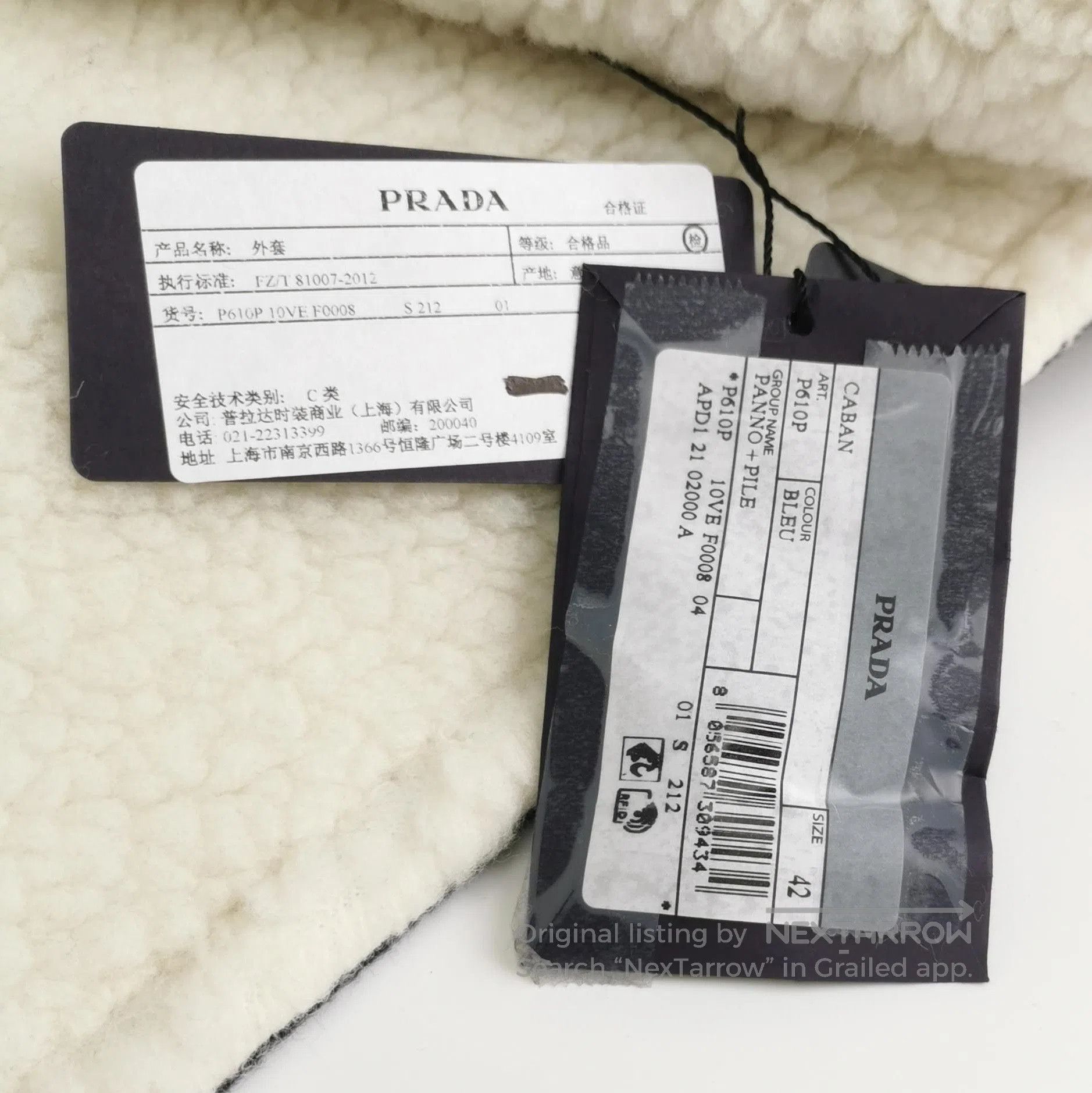 Prada Prada Double Breasted Wool Blend Long Sleeve Coat . Size US L / EU 52-54 / 3 - 4 Thumbnail