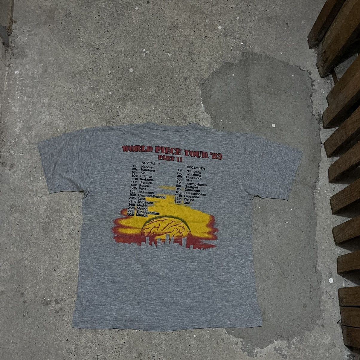 Band Tees × Vintage Vintage iron maiden world tour 1983 t-shirt Size US L / EU 52-54 / 3 - 2 Thumbnail