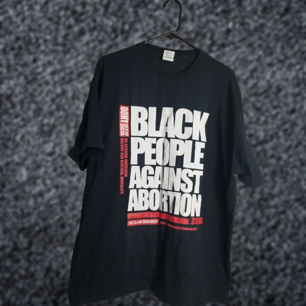 Gildan GILDAN Pro Life Graphic Tee T-Shirt Mens XL Black Conservative Double-Sided Casual Size US XL / EU 56 / 4 - 1 Thumbnail