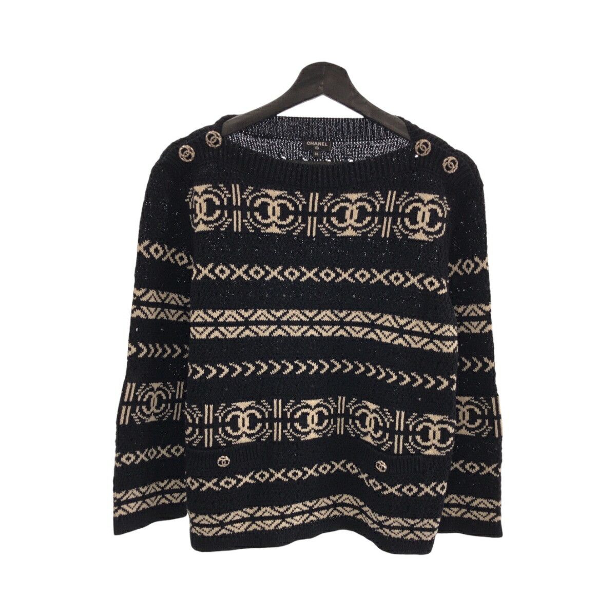 Chanel Chanel Chanel P63046K48844 Paper/Cotton Canvas Pullover Cotton Tops P63046K48844 Size ONE SIZE - 1 Thumbnail