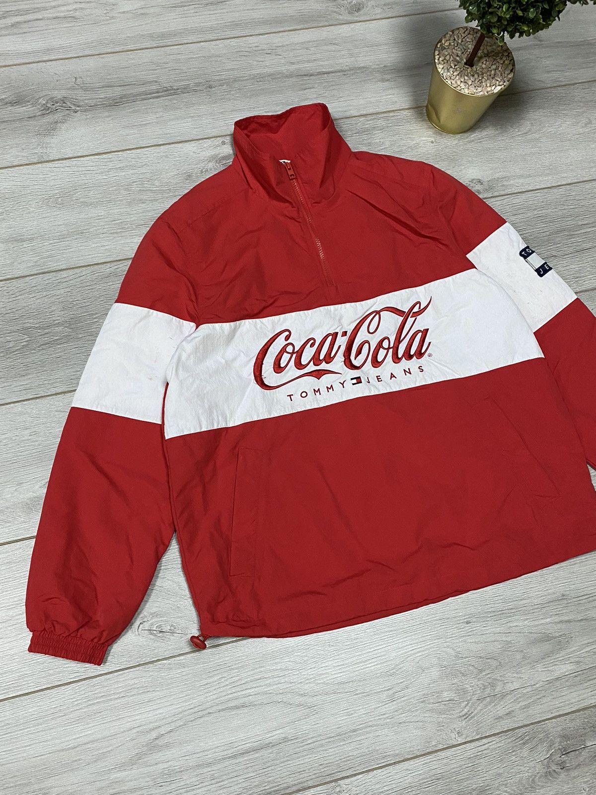 Tommy Hilfiger Tommy Hilfiger Coca Cola 1/4 zip windbreaker jacket Size US L / EU 52-54 / 3 - 7 Thumbnail