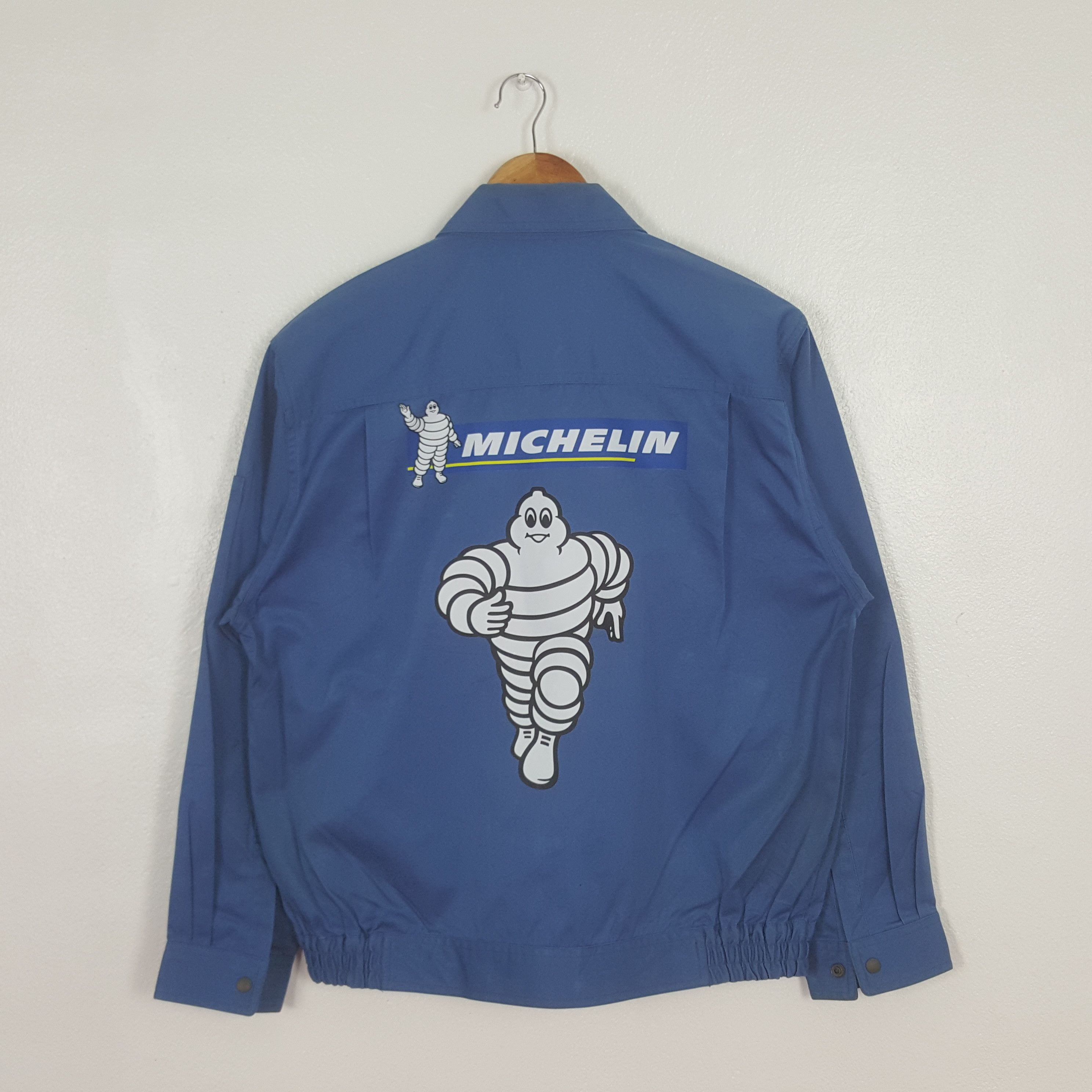 Japanese Brand Vintage Michelin Racing Team Work Custom Jacket C313N19 Size US L / EU 52-54 / 3 - 1 Thumbnail