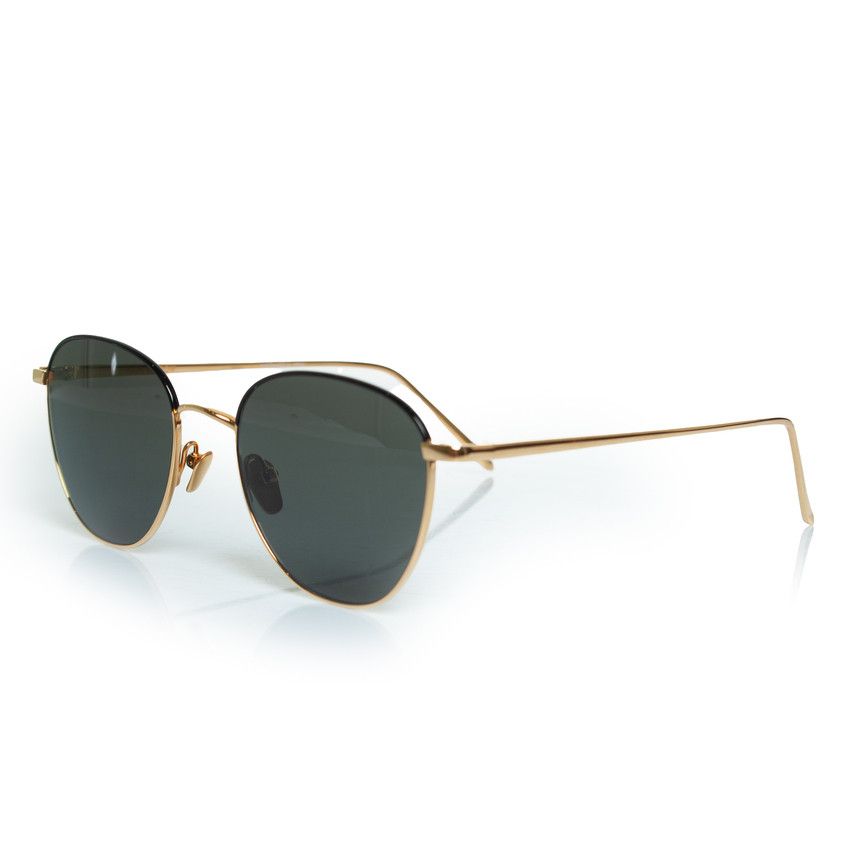 Linda Farrow Linda Farrow, 6397 sunglasses in black and gold Size ONE SIZE - 2 Thumbnail
