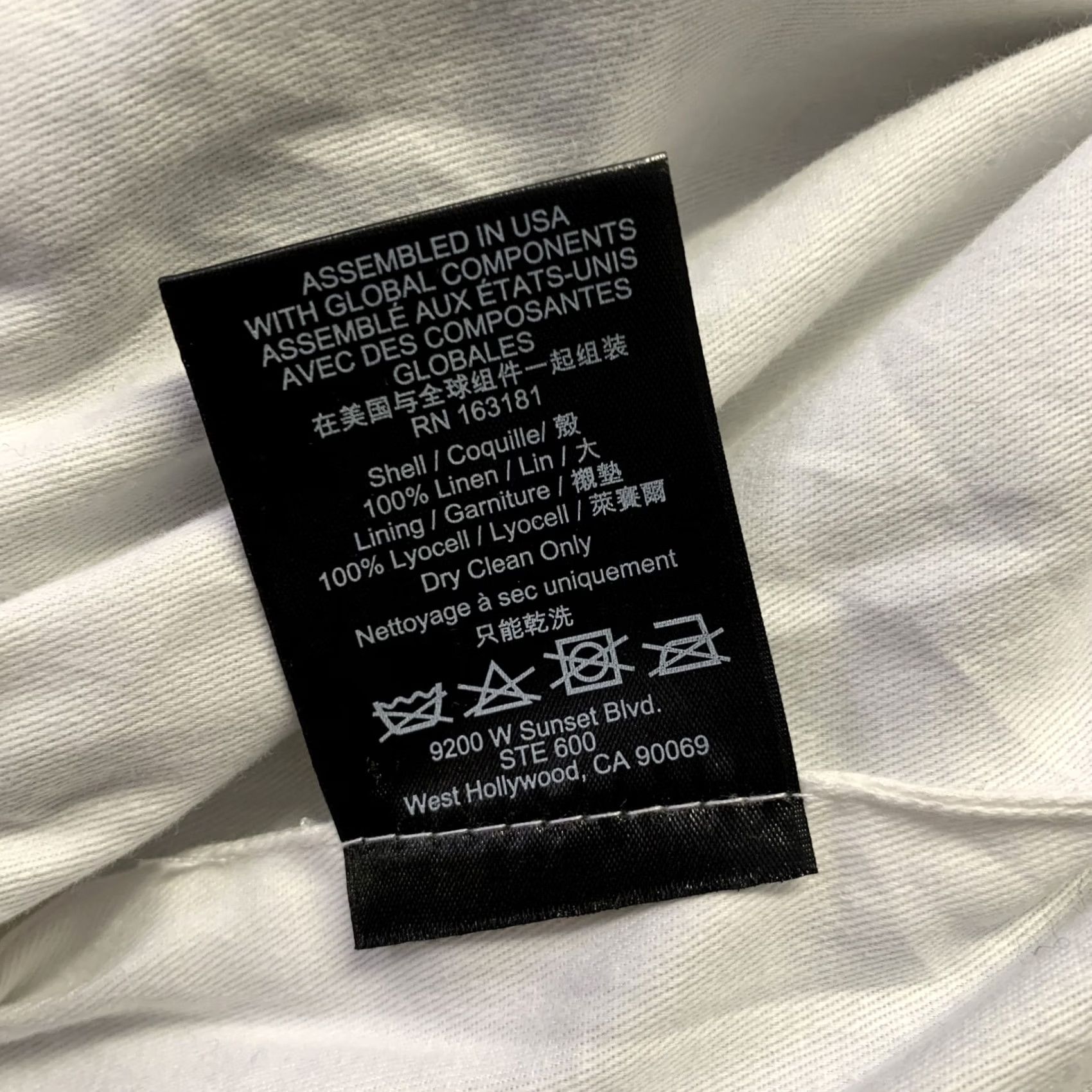 Rhude RHUDE Size S Blue White Color Block Linen Bomber Jacket Size US S / EU 44-46 / 1 - 7 Thumbnail