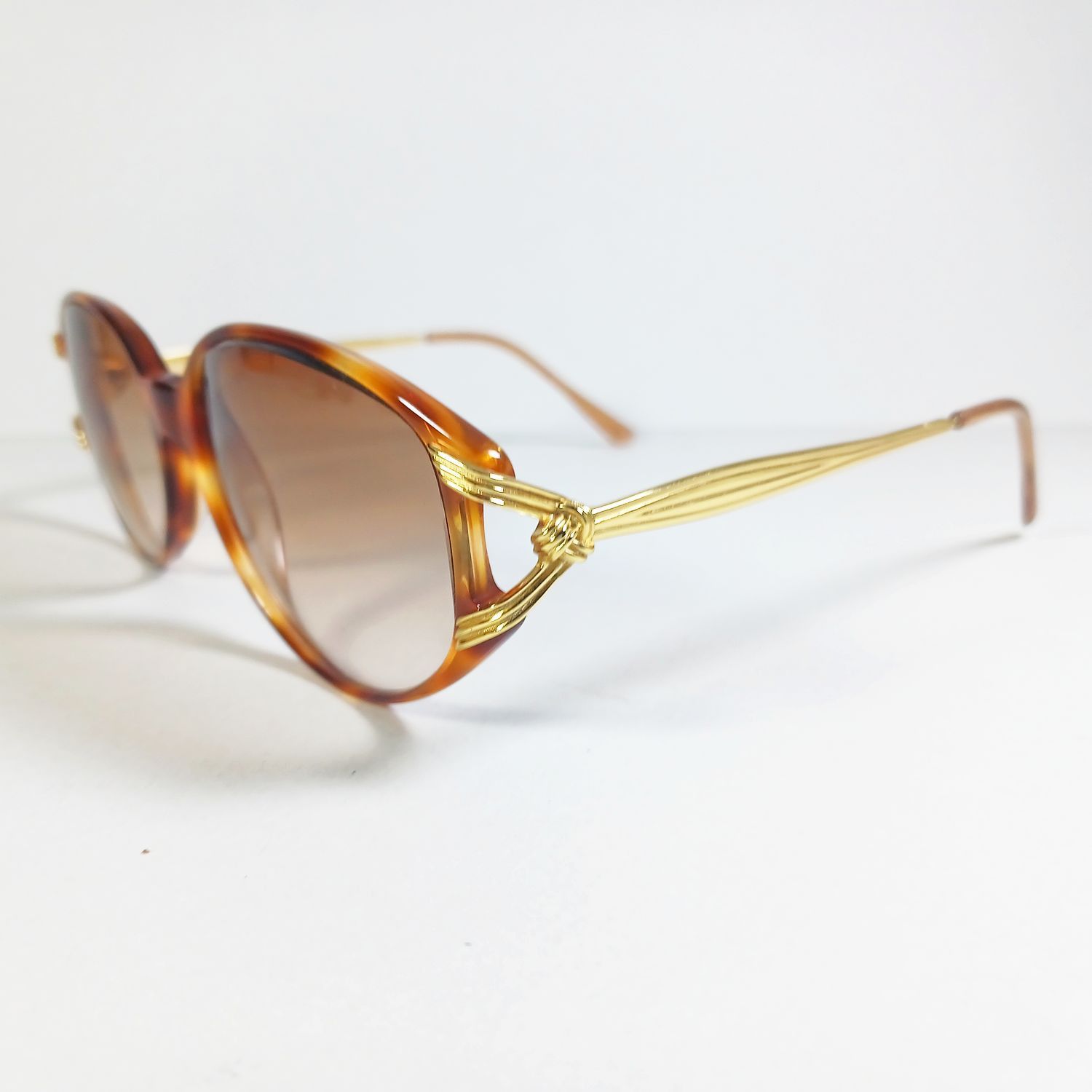 Emanuel Ungaro × Persol Emanuel Ungaro U580 Havana Brown/Gold Sunglasses Persol Made Size ONE SIZE - 3 Thumbnail