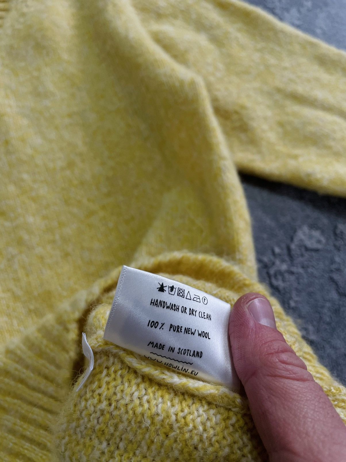 Howlin' Howlin’ Shaggy Bear Yellow Sweater 100% Pure Wool Scotland Size US M / EU 48-50 / 2 - 10 Thumbnail