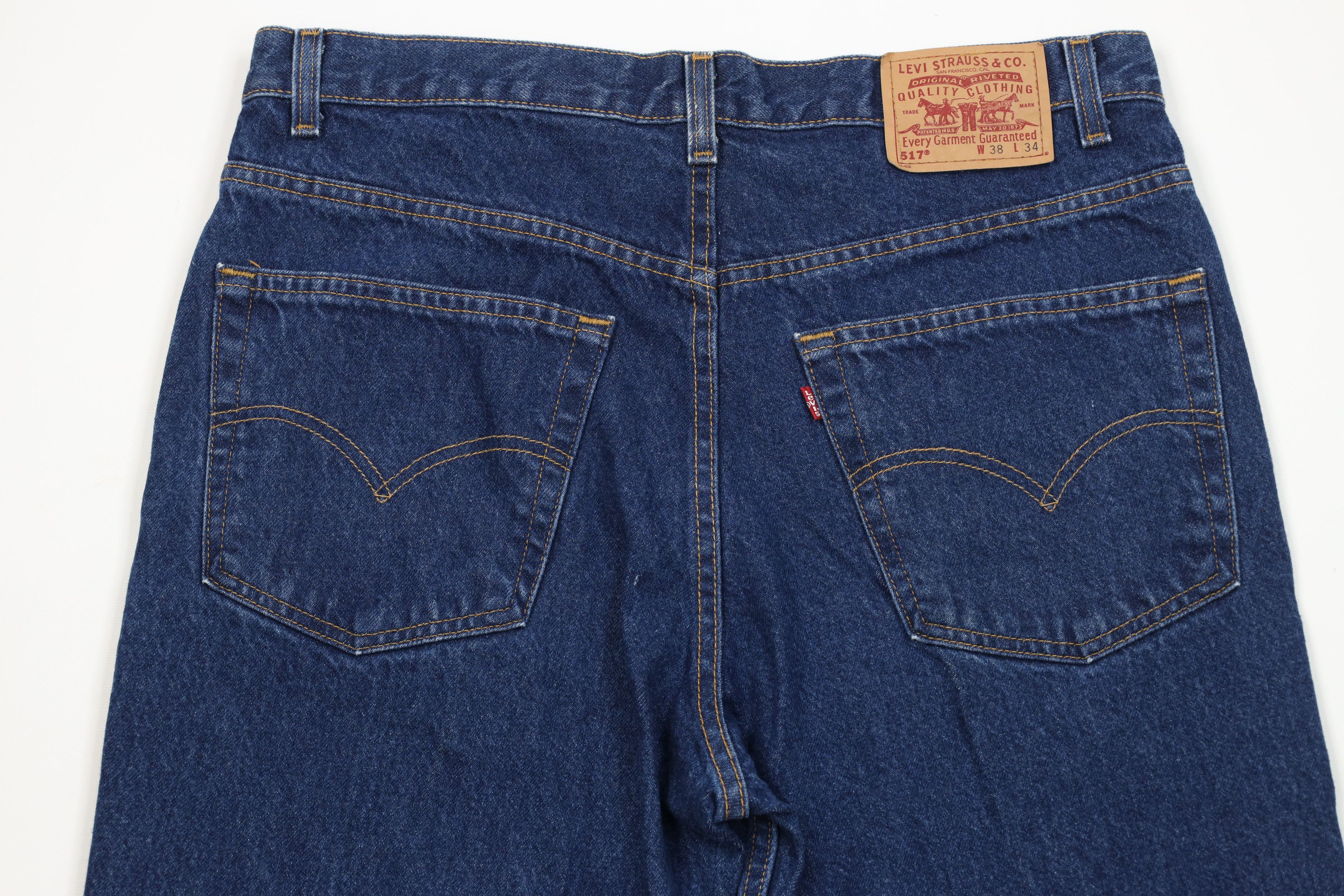 Levi's Vintage 90s Levis 517 Western Bootcut Flared Denim Jeans USA Size US 38 / EU 54 - 10 Thumbnail