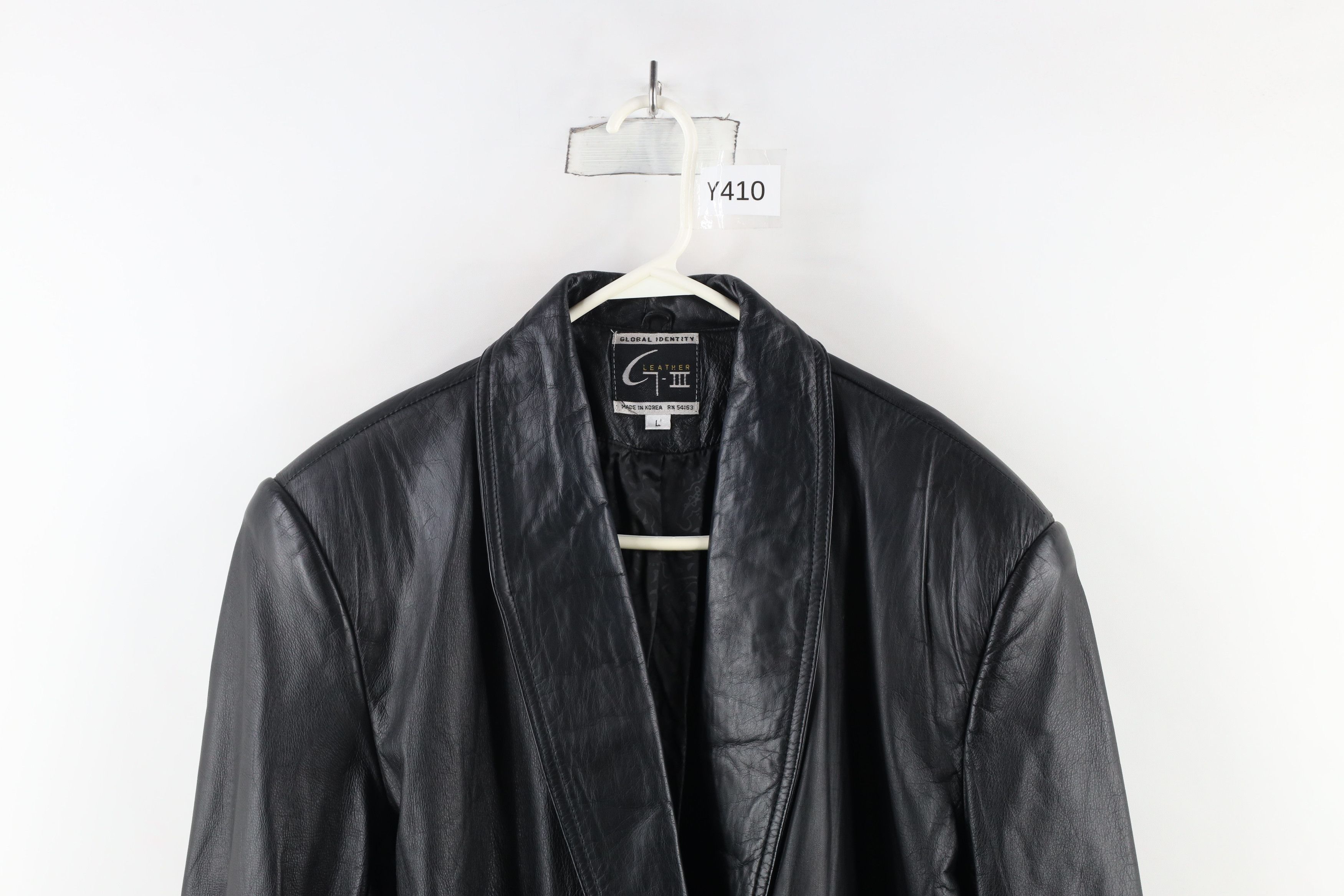 Vintage Vintage 90s Streetwear Gothic Leather Full Length Jacket Size L / US 10 / IT 46 - 2 Thumbnail