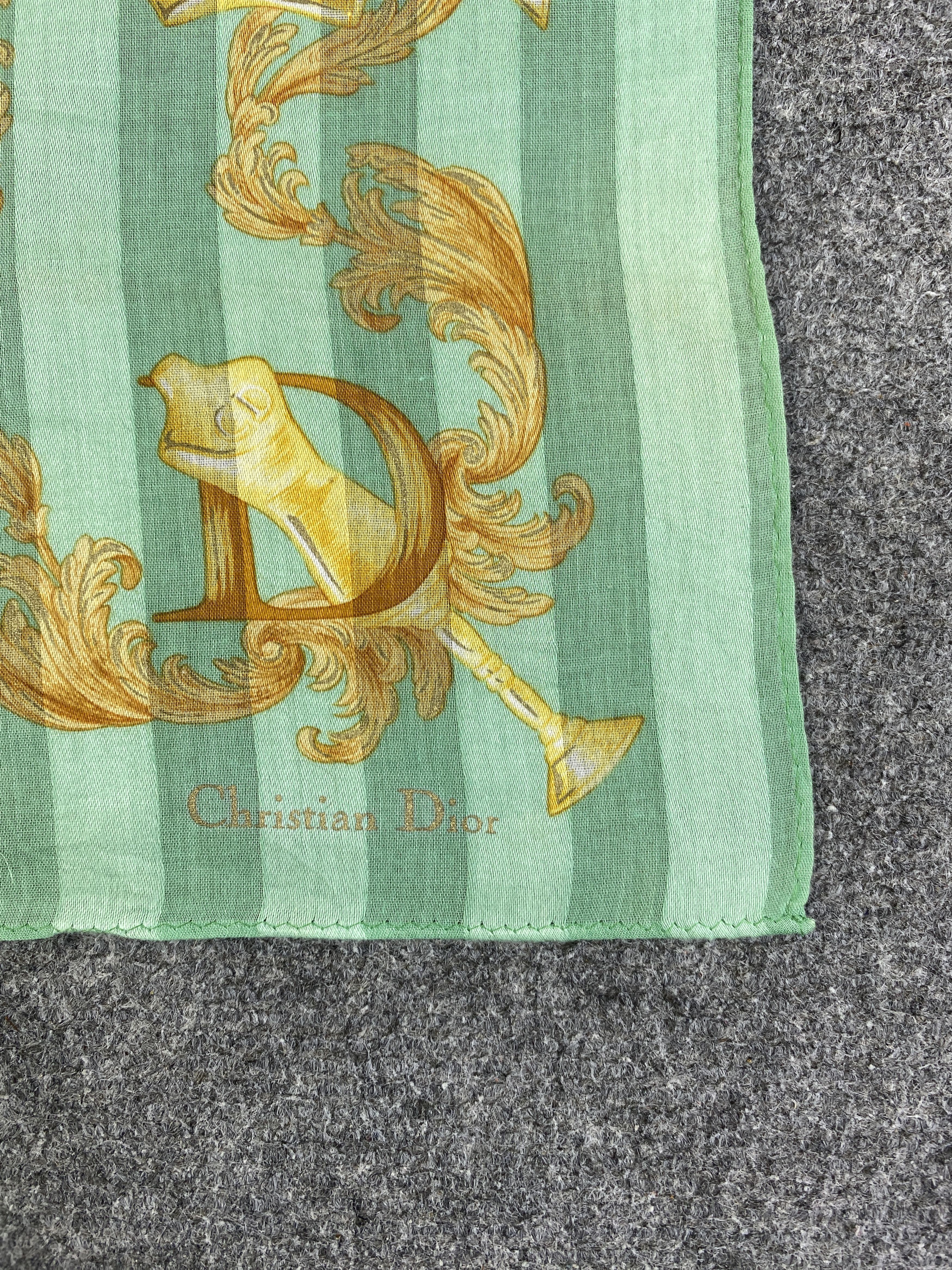 Dior Vintage Christian Dior Handkerchief / Neckerchief KT0007 Size ONE SIZE - 5 Thumbnail