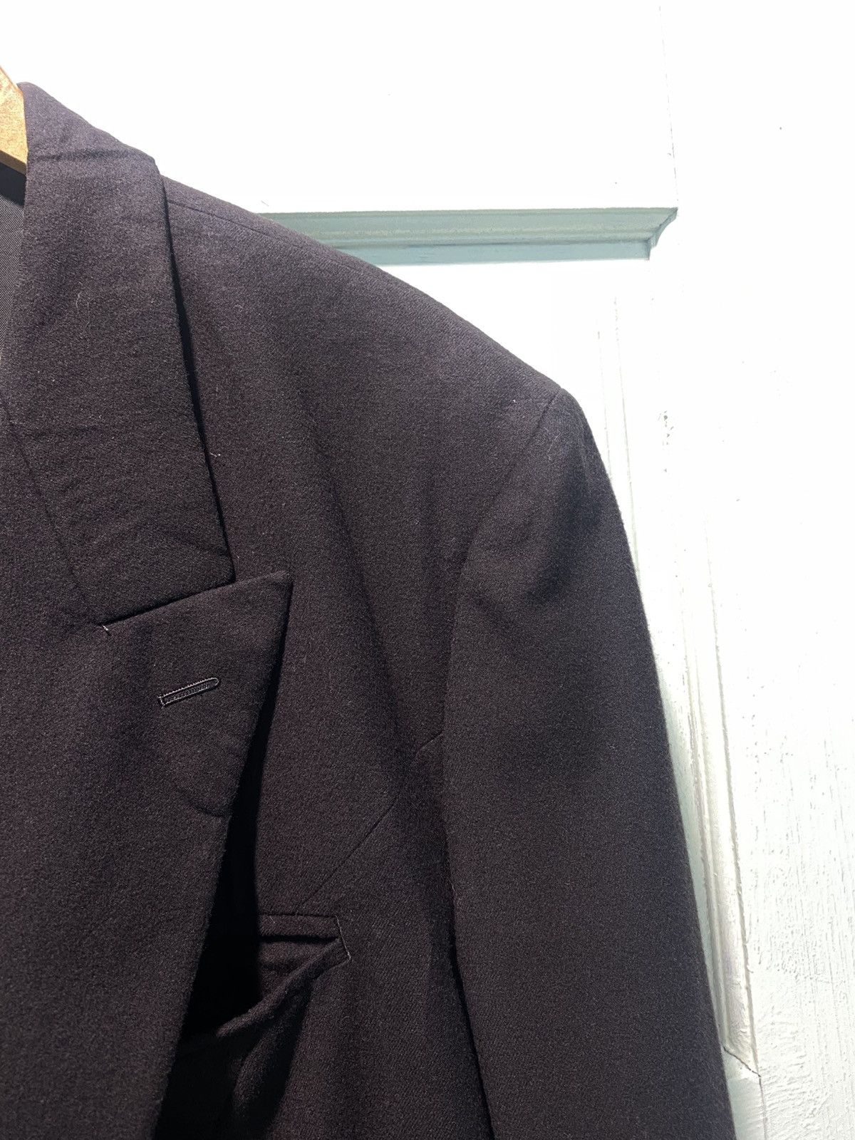 Issey Miyake Archive 80’s Issey Miyake Double Breasted Coat Wool Jacket Size US XL / EU 56 / 4 - 4 Thumbnail