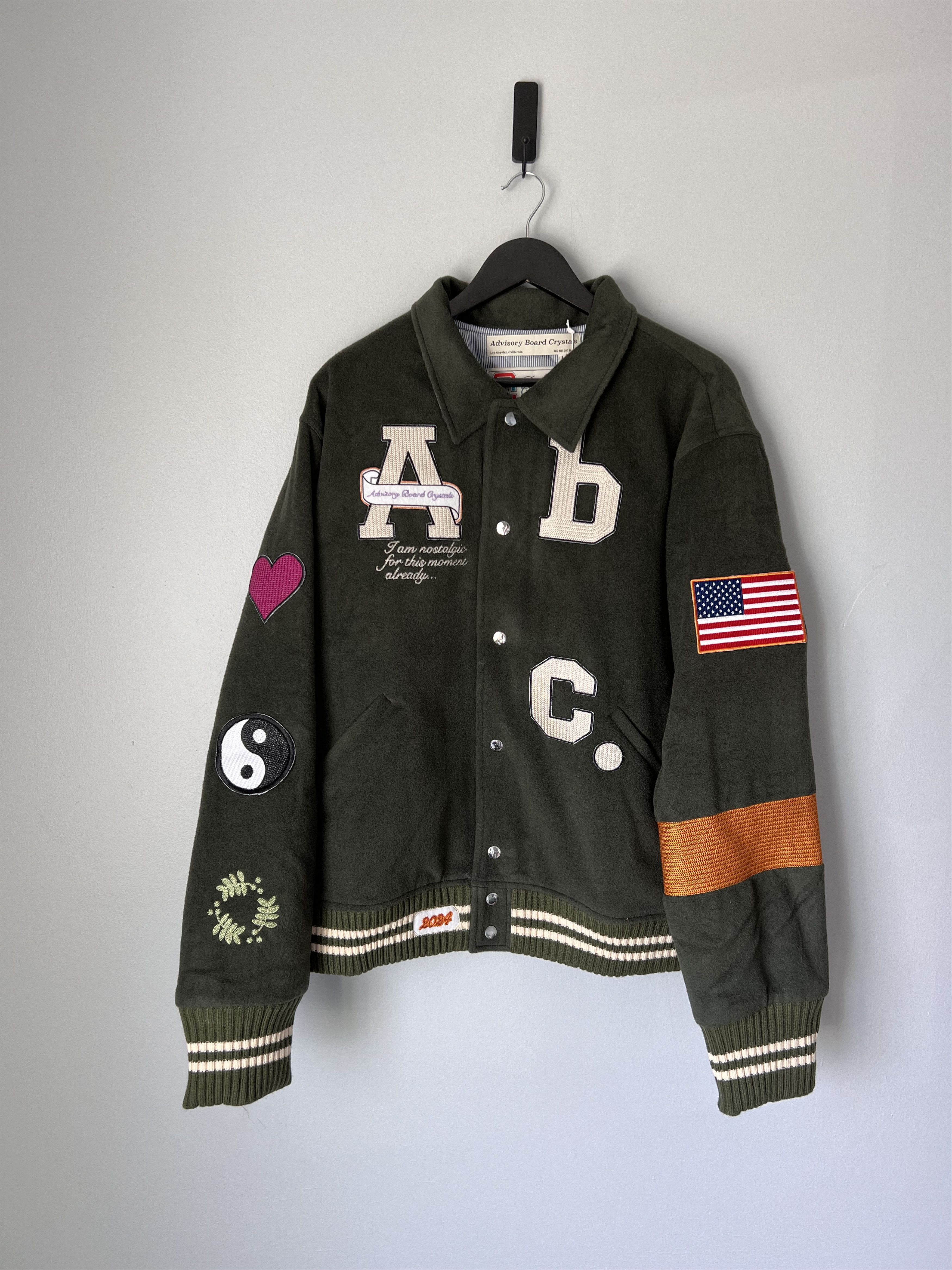 Advisory Board Crystals Abc. School Of The Future Military Wool Varsity Jacket Size US L / EU 52-54 / 3 - 1 Thumbnail