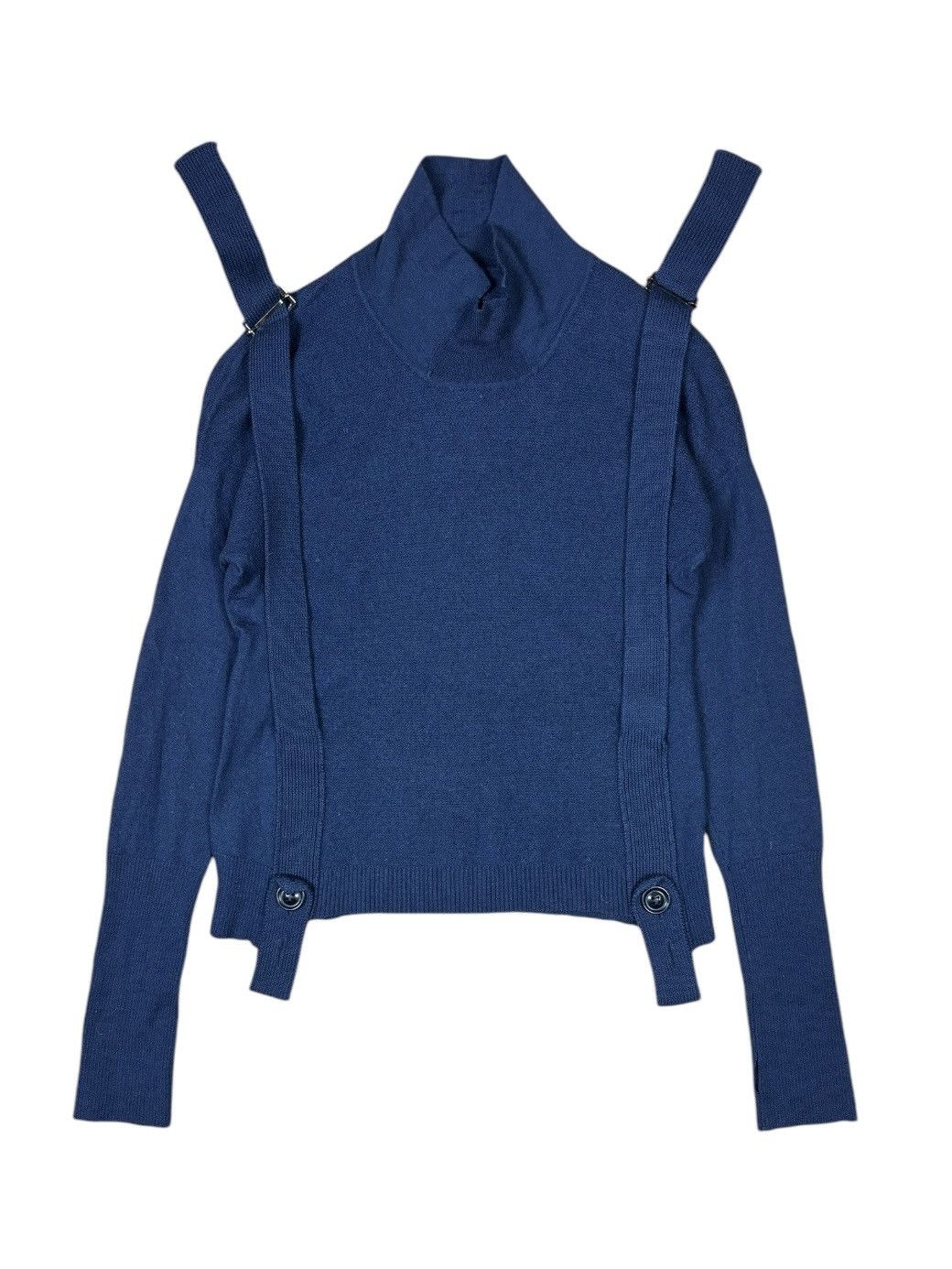 Marithe + Francois Girbaud Marithé François Girbaud Woolen Bondage Col Sweater Size M / US 6-8 / IT 42-44 - 1 Thumbnail