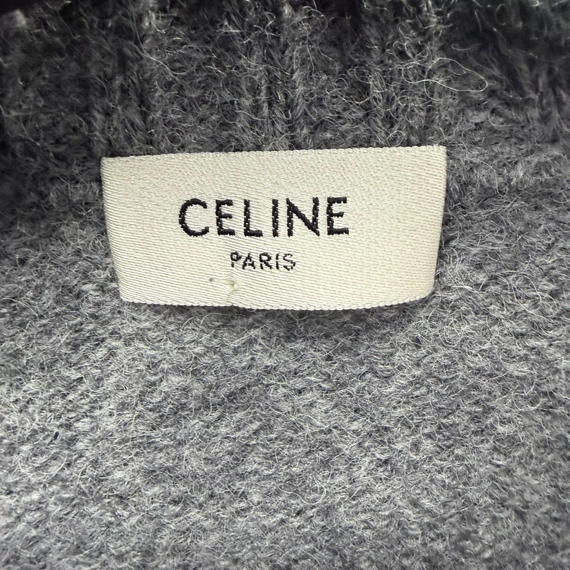 Celine Celine Gray Knit Sweater M New With Tags Size US M / EU 48-50 / 2 - 3 Thumbnail