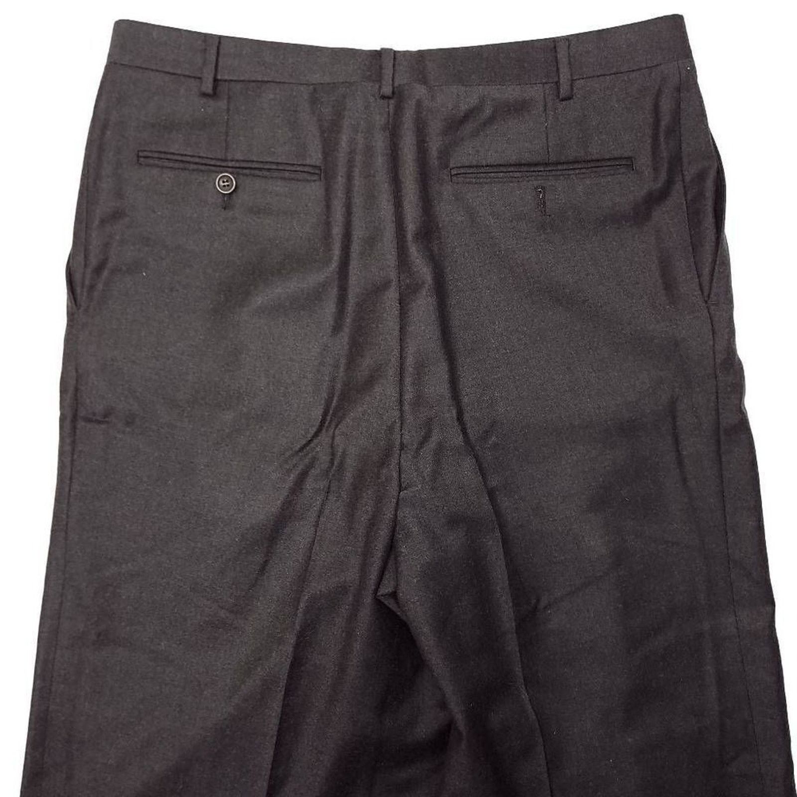 Canali Canali Wool Dress Pants Mens 33x31 Tallia Super 120 Brown Size US 33 - 9 Thumbnail