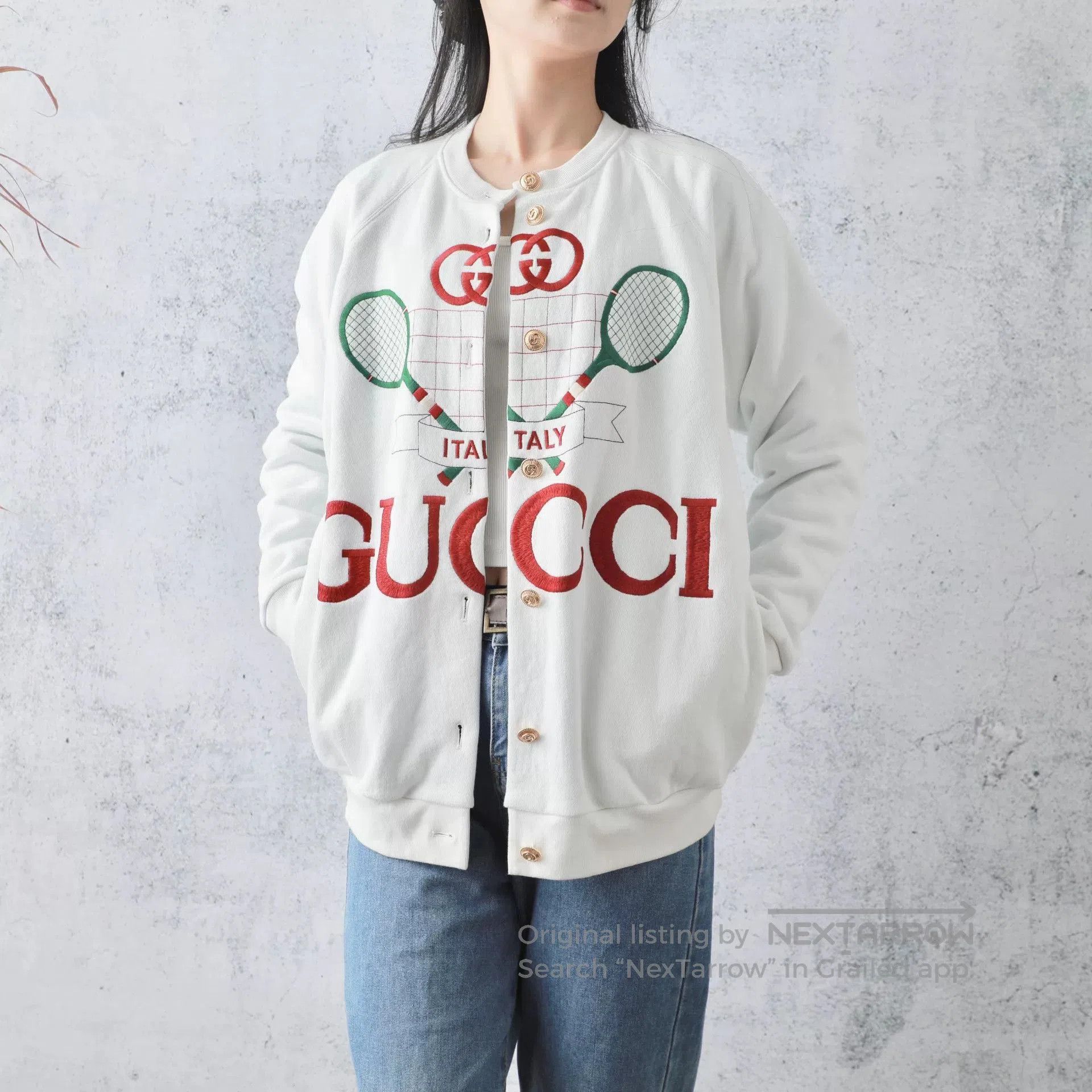 Gucci Gucci White Cotton Double. Size XS / US 0-2 / IT 36-38 - 1 Thumbnail