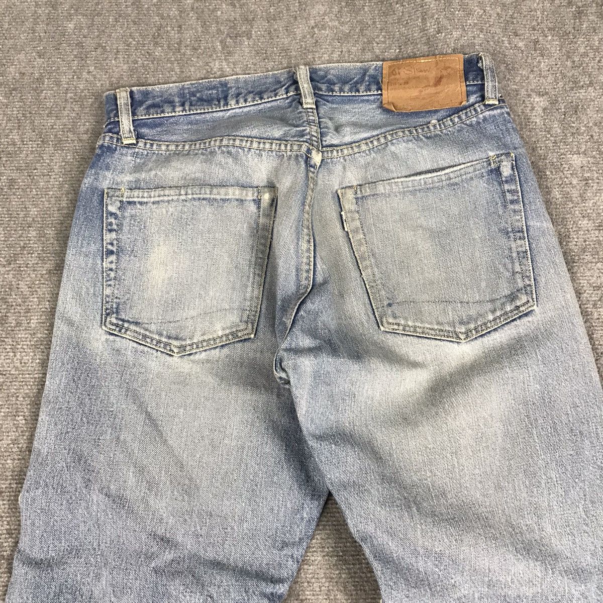 Orslow ORSLOW 2005 DISTRESSED SELVAGE DENIM LIGHT DENIM PANTS Size US 30 / EU 46 - 10 Thumbnail
