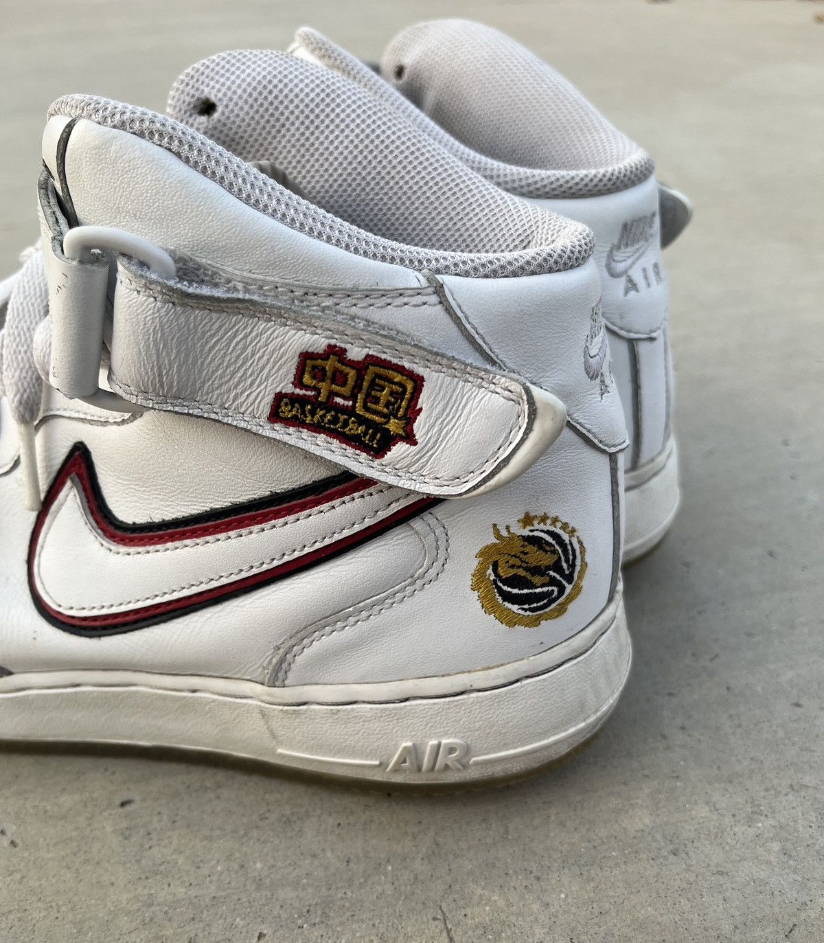Nike Nike Air Force 1 ‘China’ Mid Chinese Basketball Sneakers Size US 10.5 / EU 43-44 - 7 Thumbnail